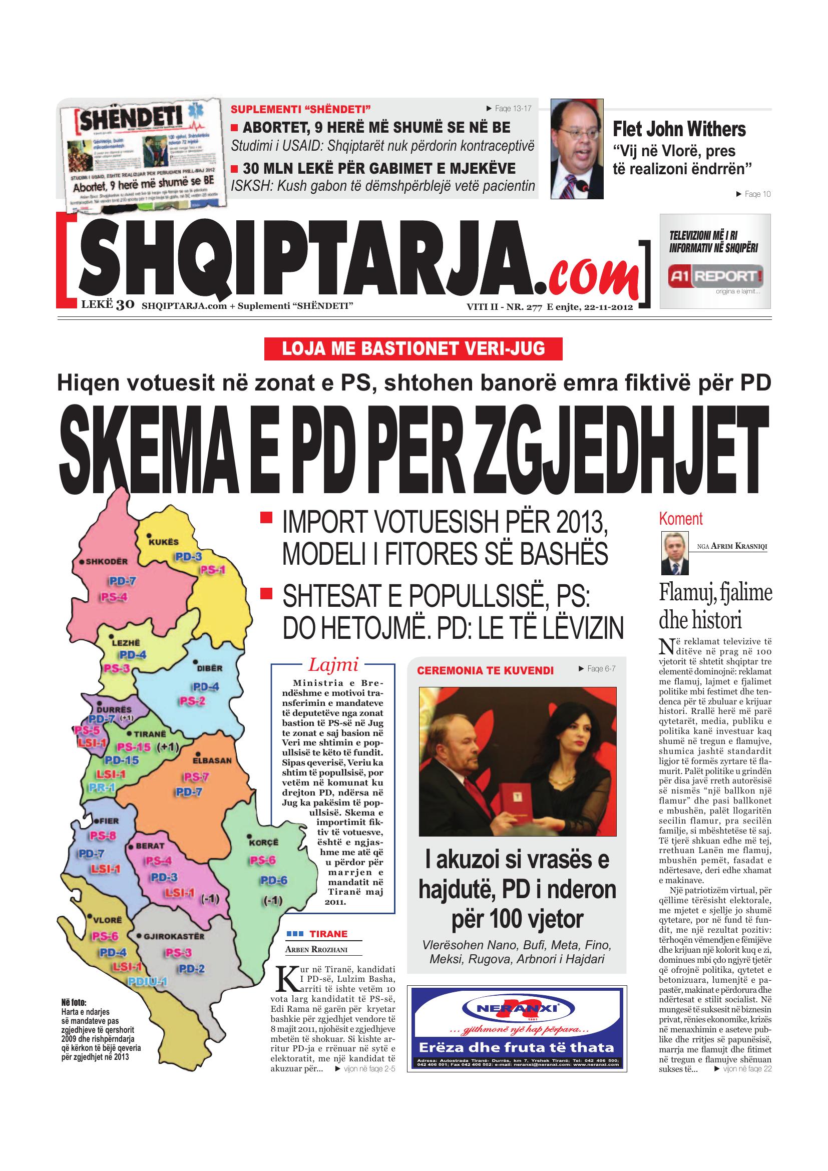 Shqiptarja.com 2012-11-22