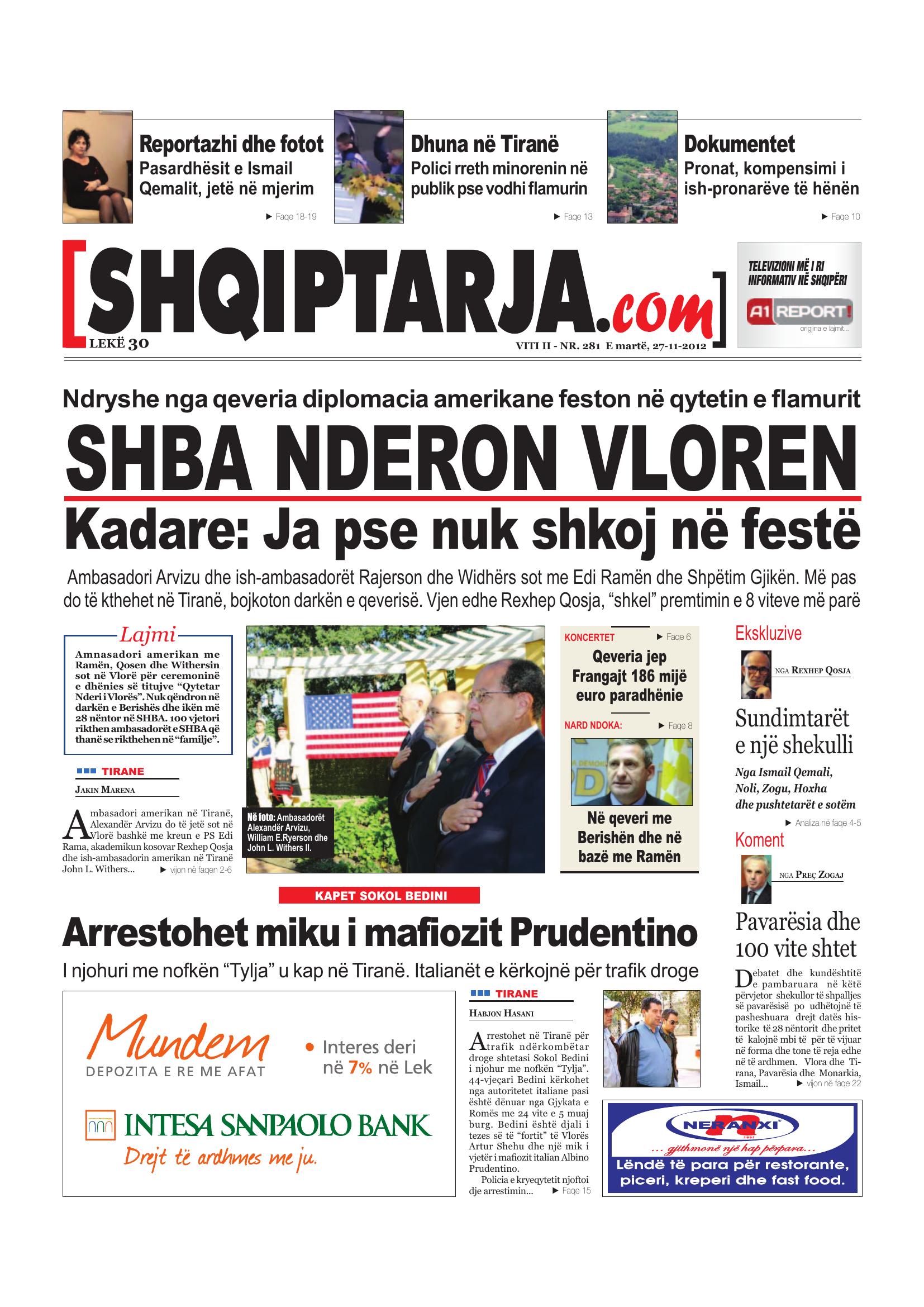 Shqiptarja.com 2012-11-27