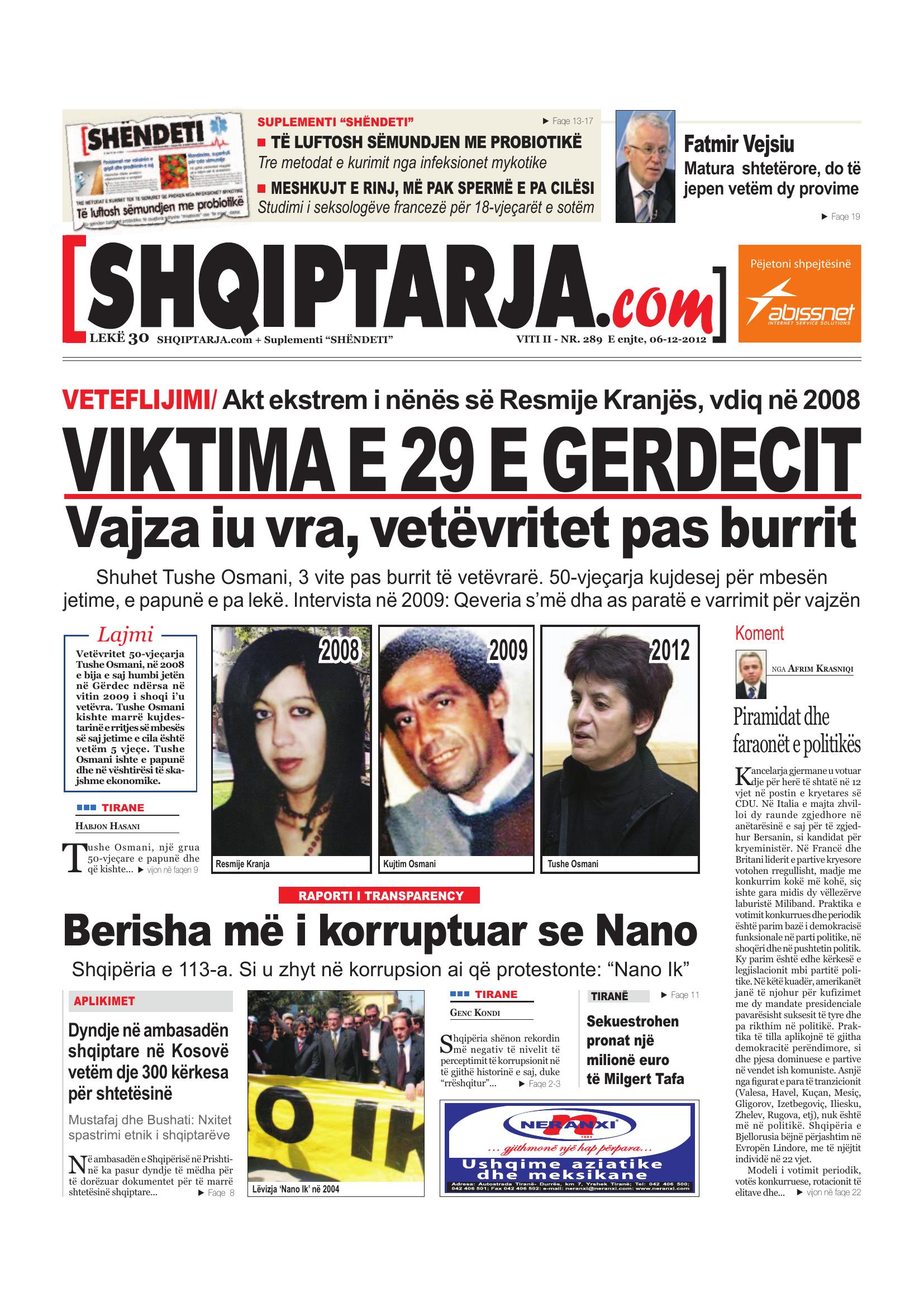 Shqiptarja.com 2012-12-06
