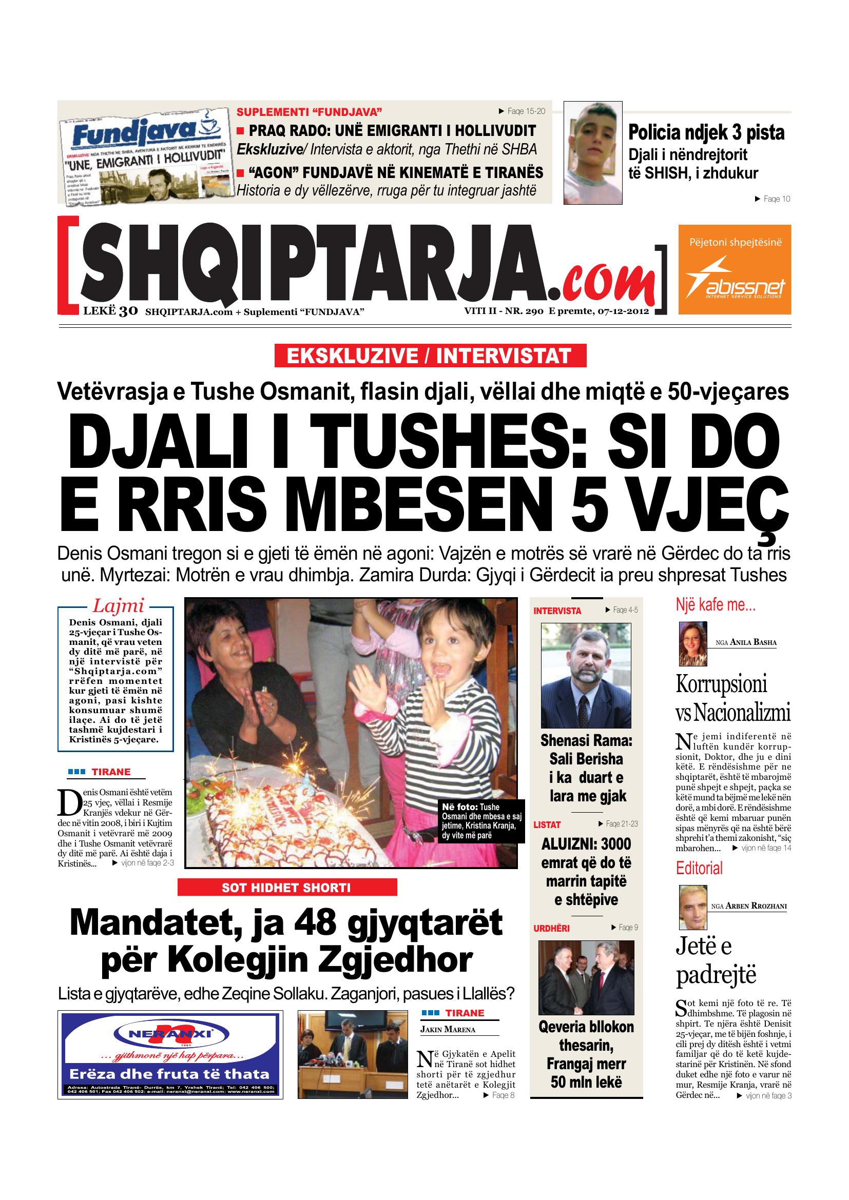 Shqiptarja.com 2012-12-07