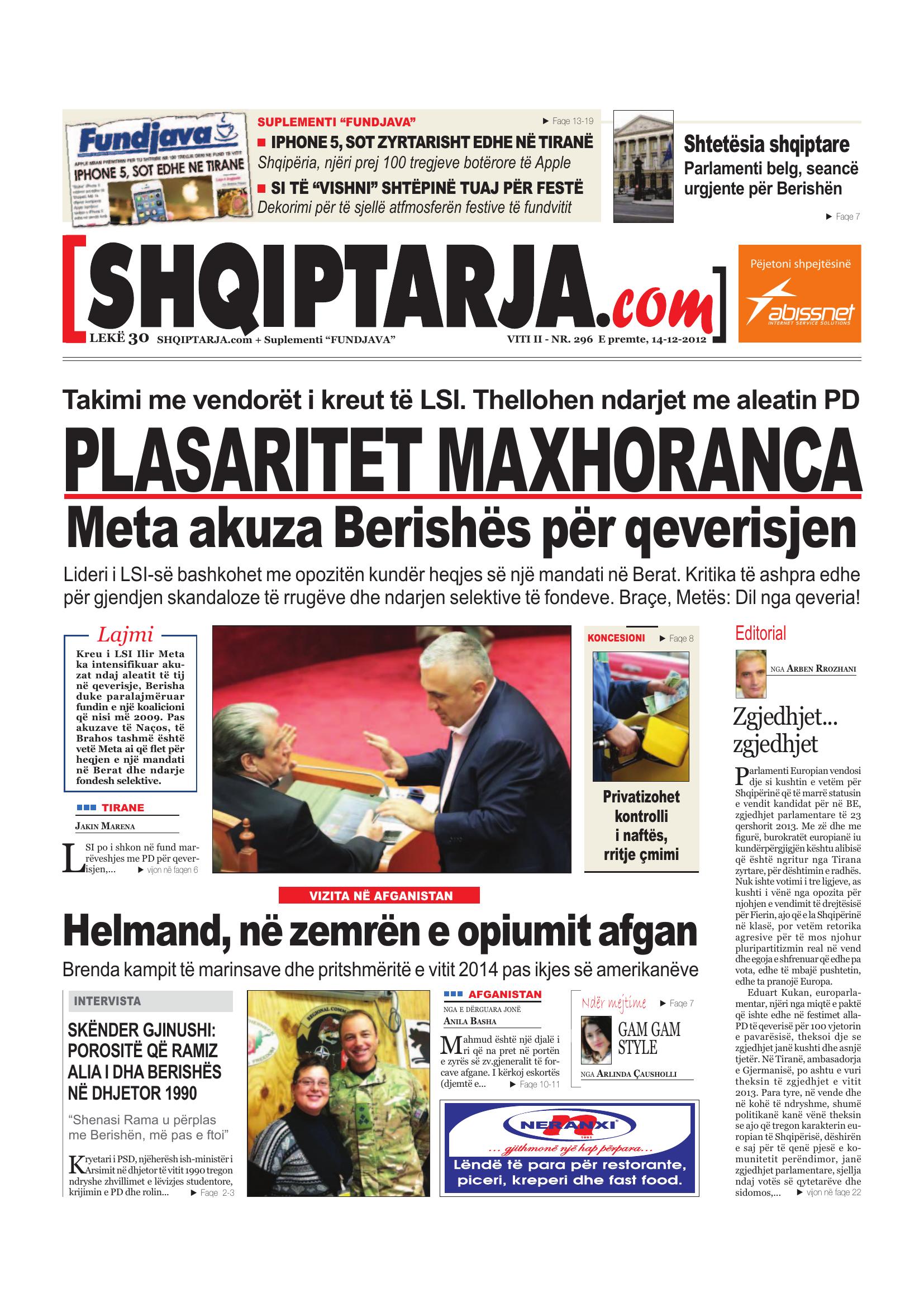 Shqiptarja.com 2012-12-14