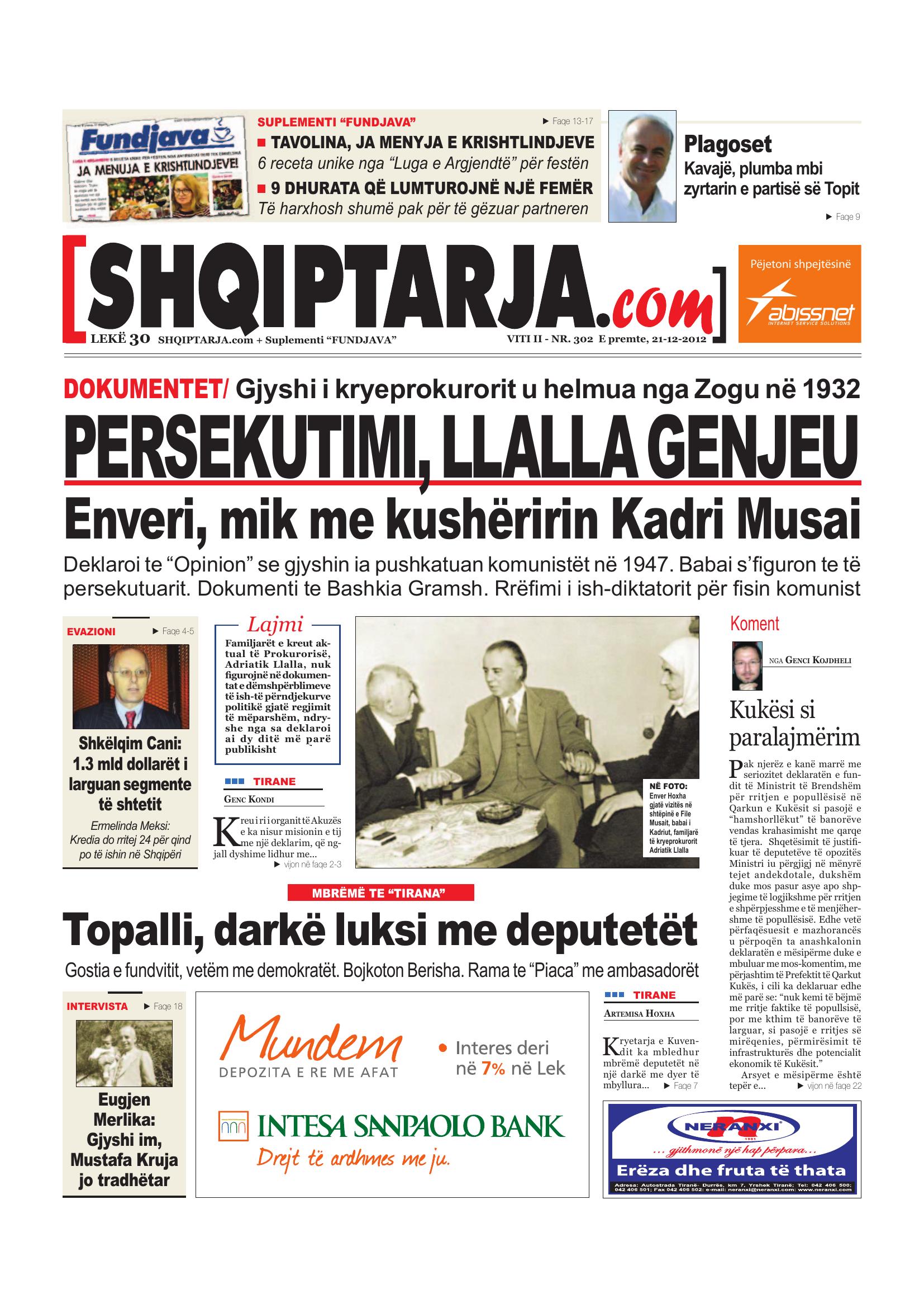 Shqiptarja.com 2012-12-21