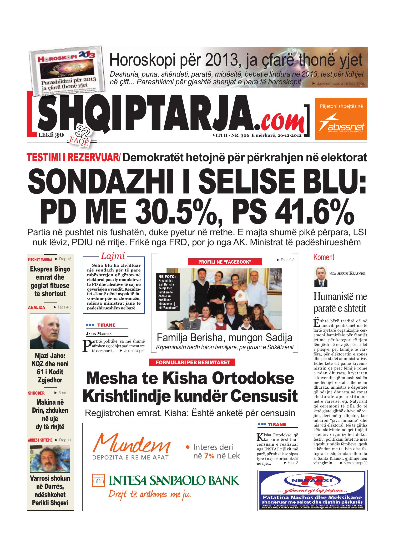 Shqiptarja.com 2012-12-26