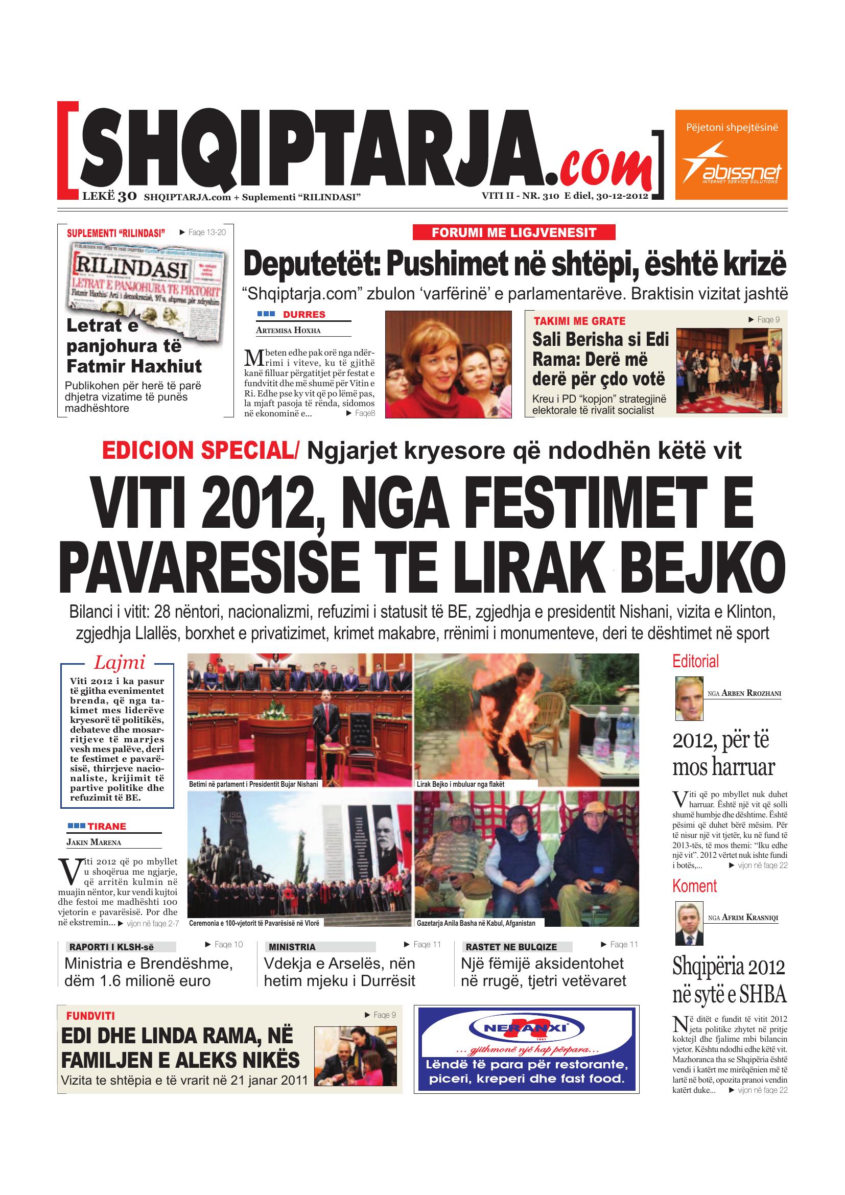 Shqiptarja.com 2012-12-30
