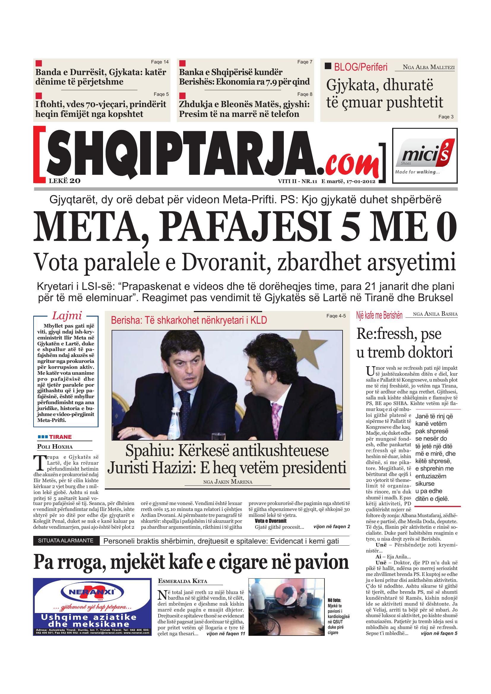 Shqiptarja.com 2012-01-17
