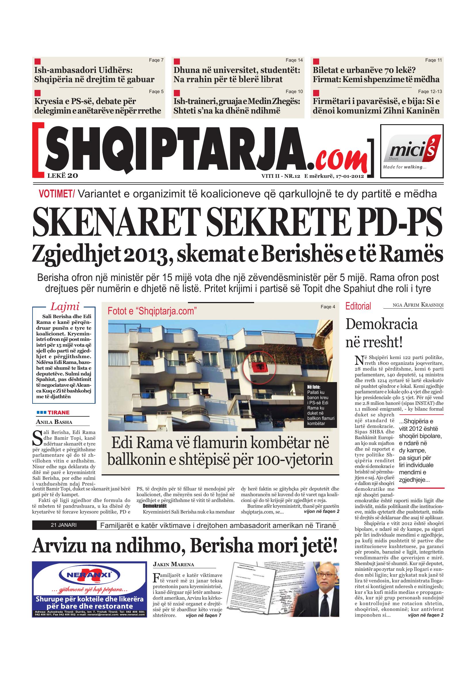 Shqiptarja.com 2012-01-17