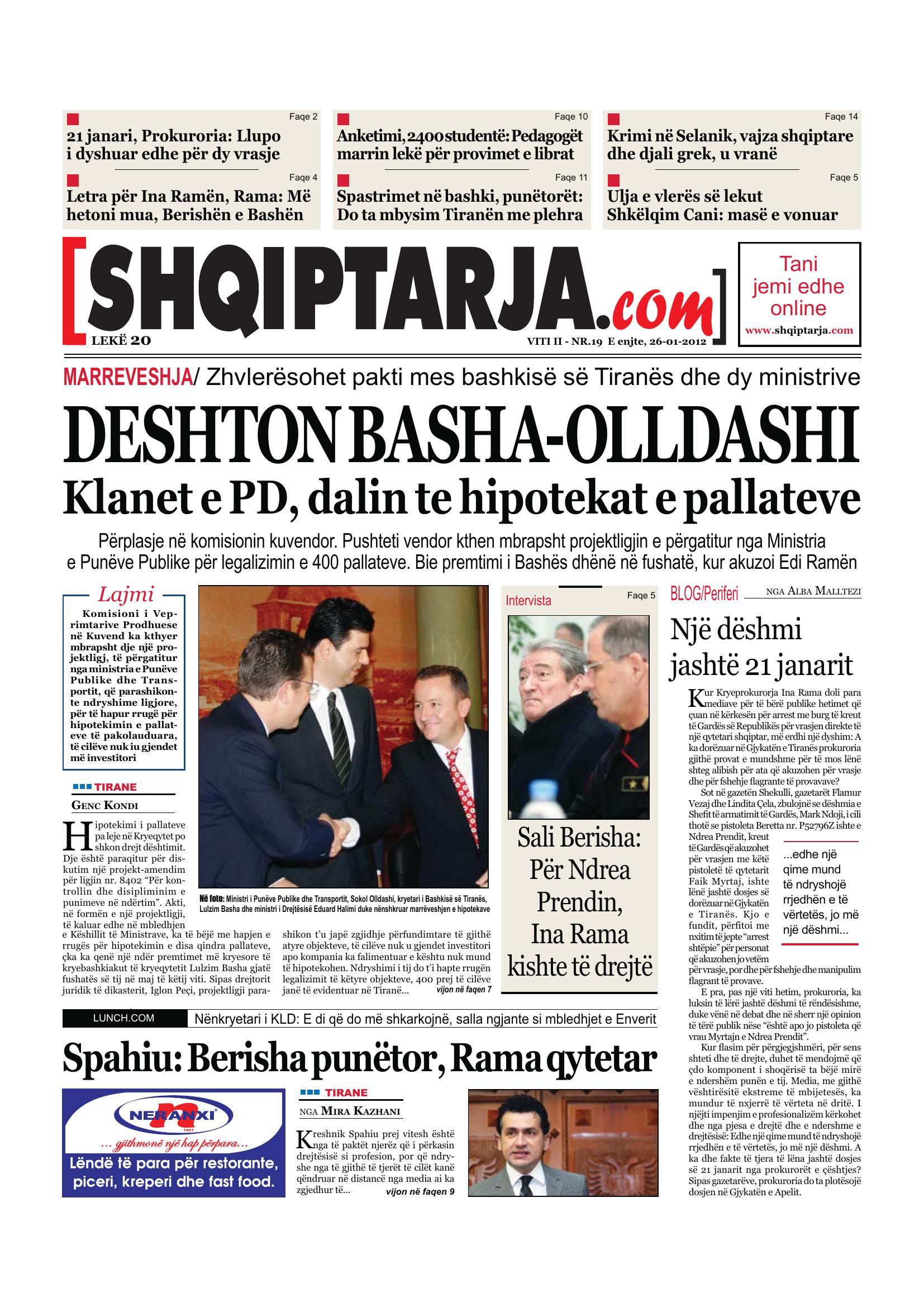 Shqiptarja.com 2012-01-26