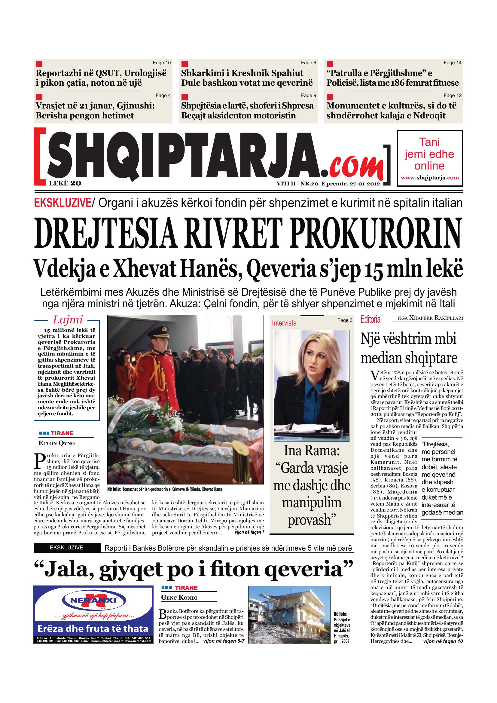 Shqiptarja.com 2012-01-27