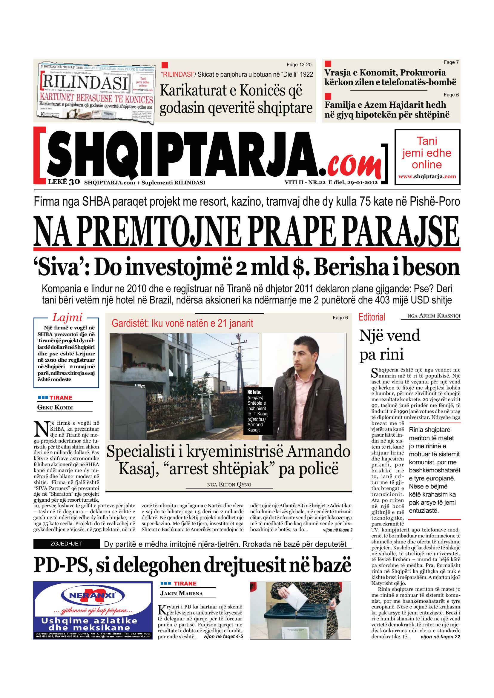 Shqiptarja.com 2012-01-29