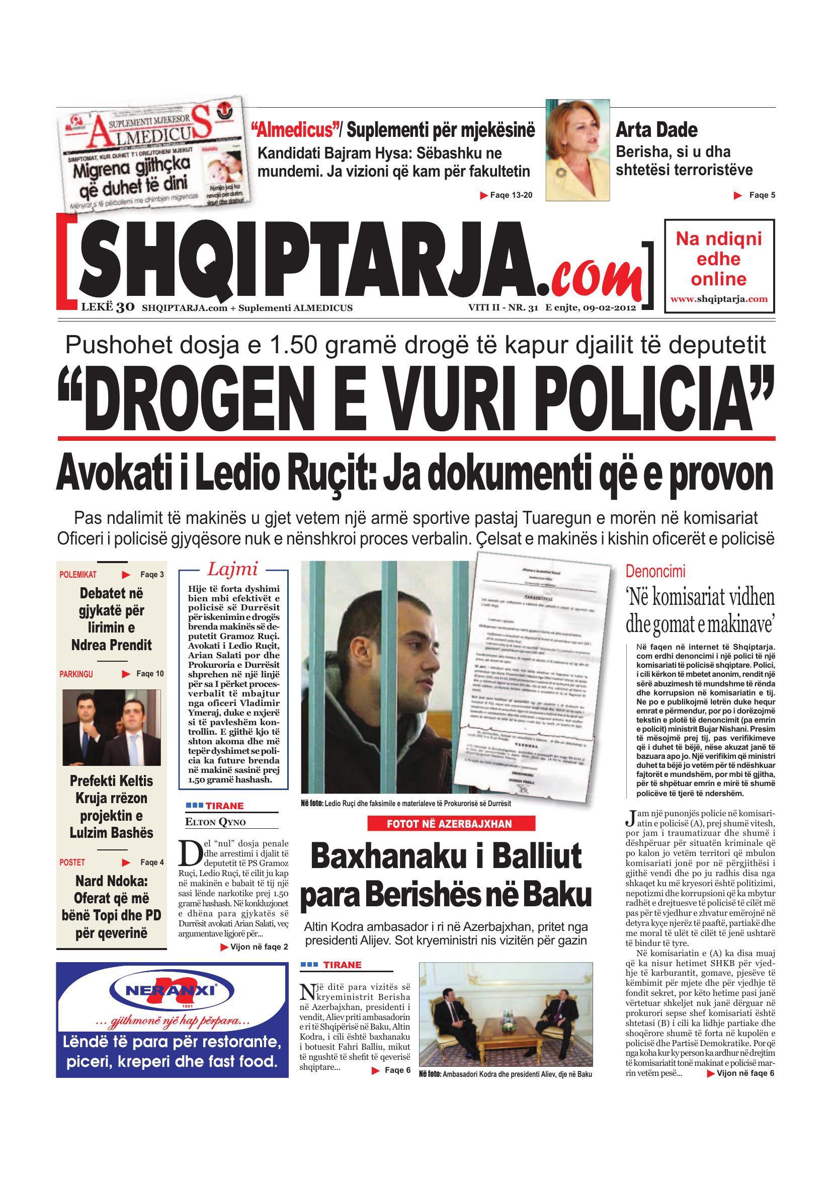 Shqiptarja.com 2012-02-09