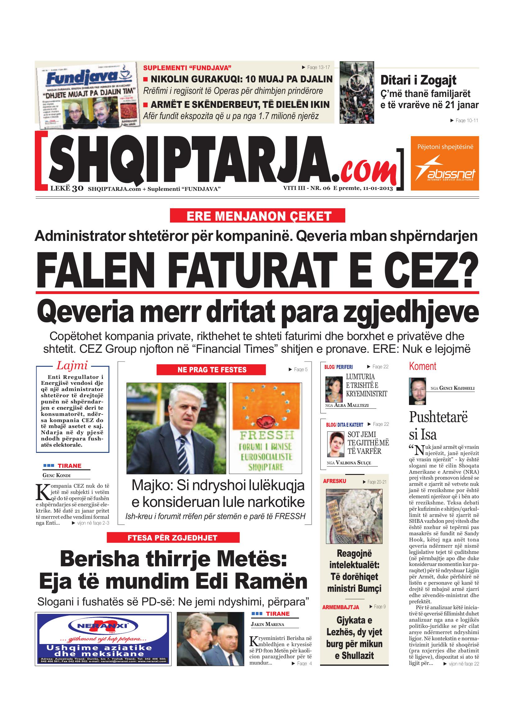Shqiptarja.com 2013-01-11