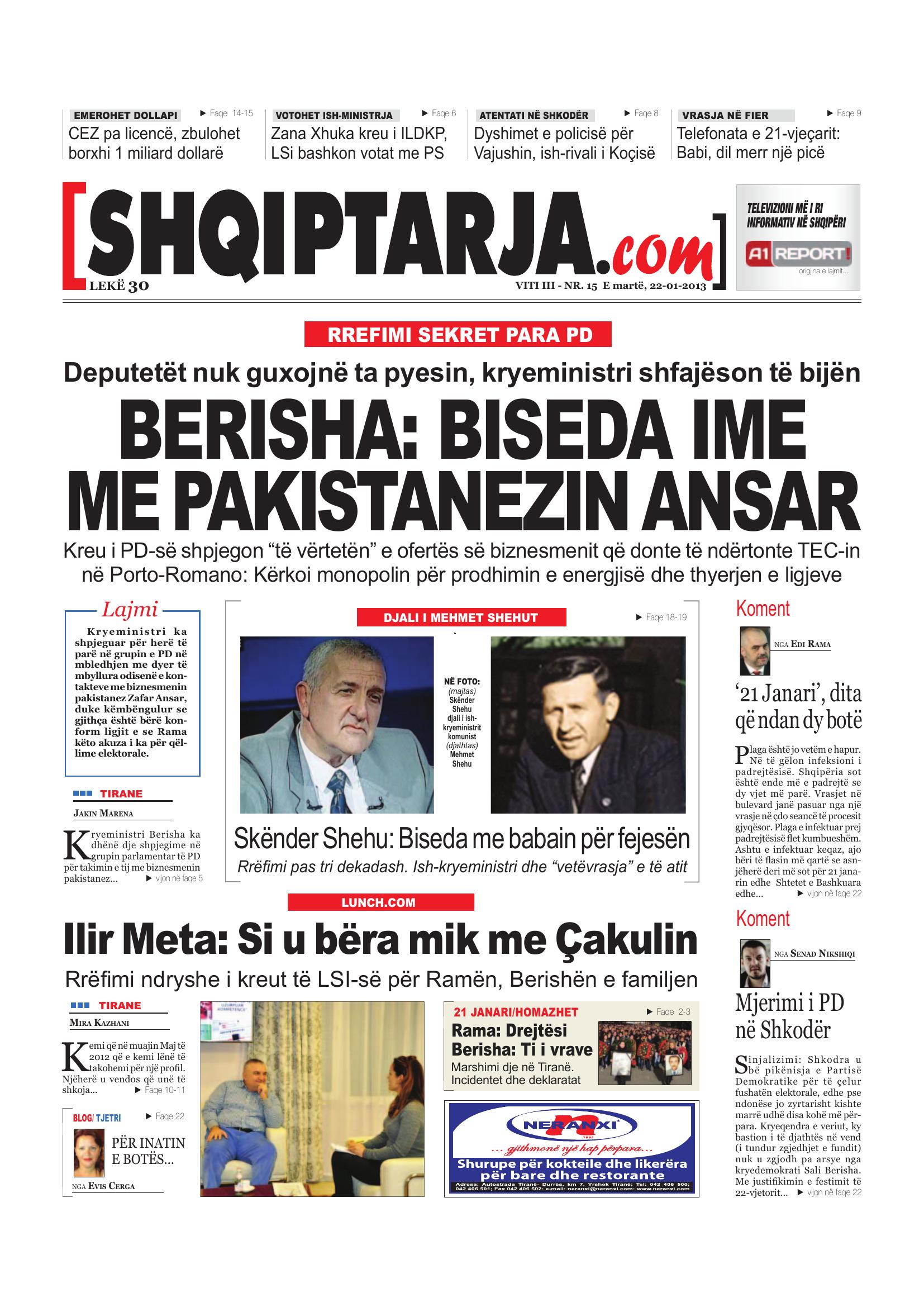 Shqiptarja.com 2013-01-22