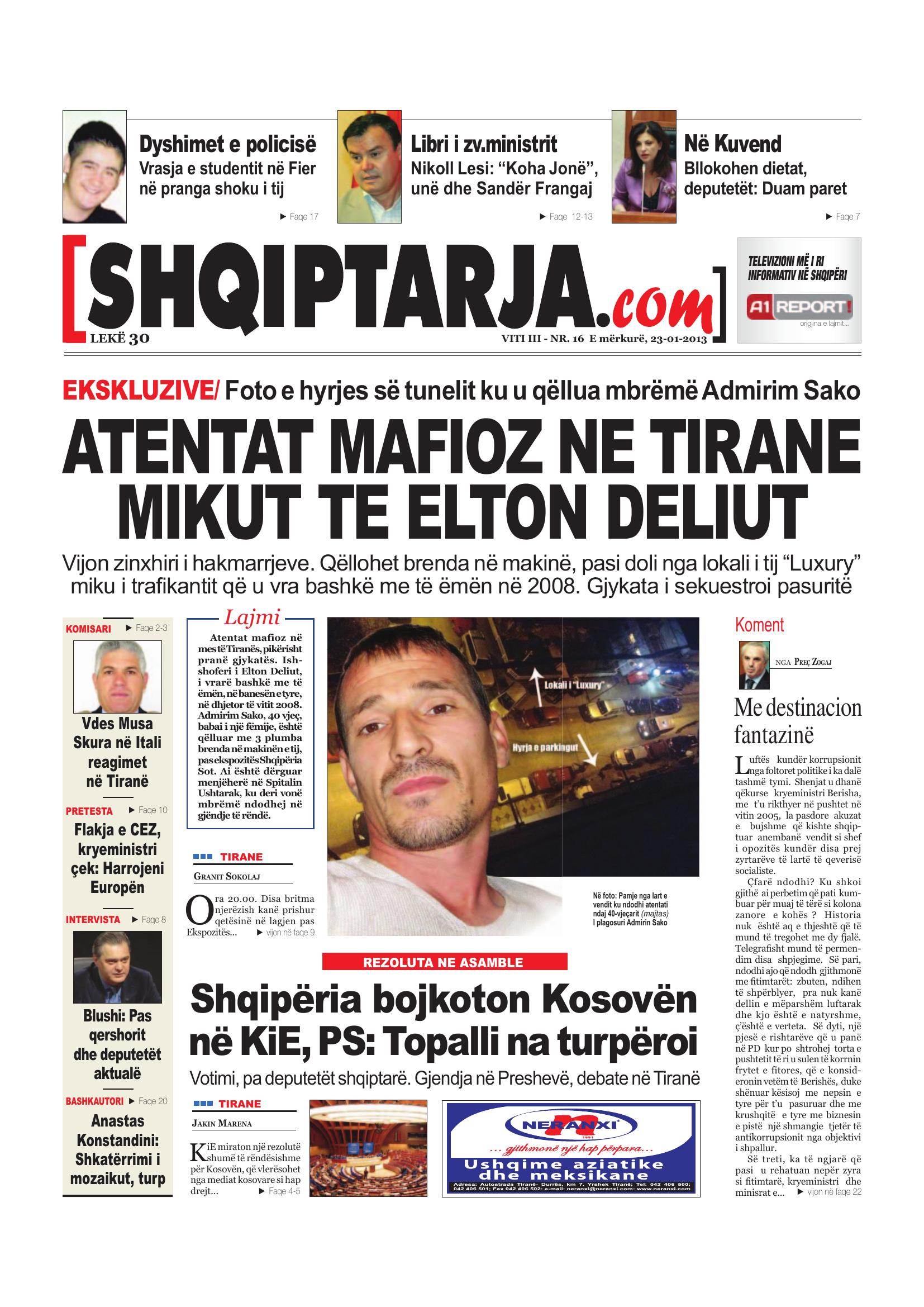 Shqiptarja.com 2013-01-23