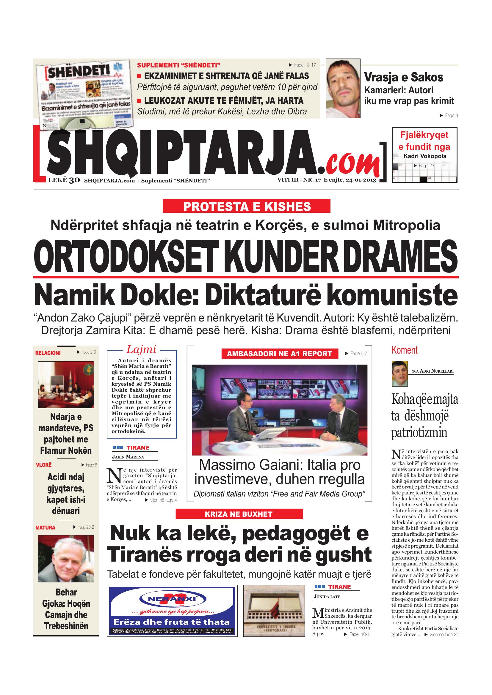 Shqiptarja.com 2013-01-24