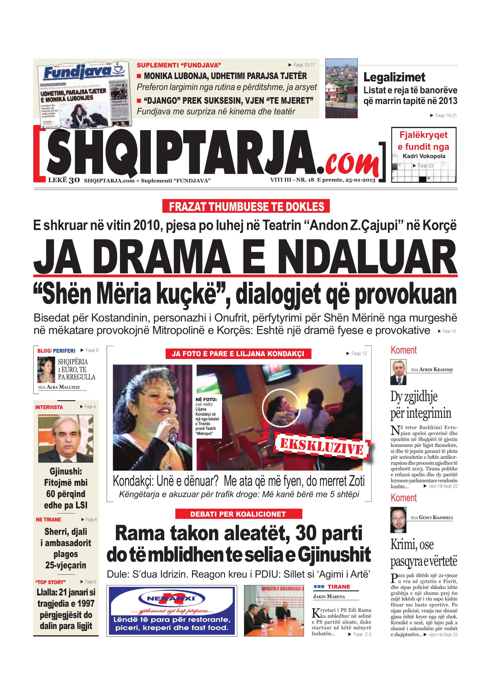 Shqiptarja.com 2013-01-25