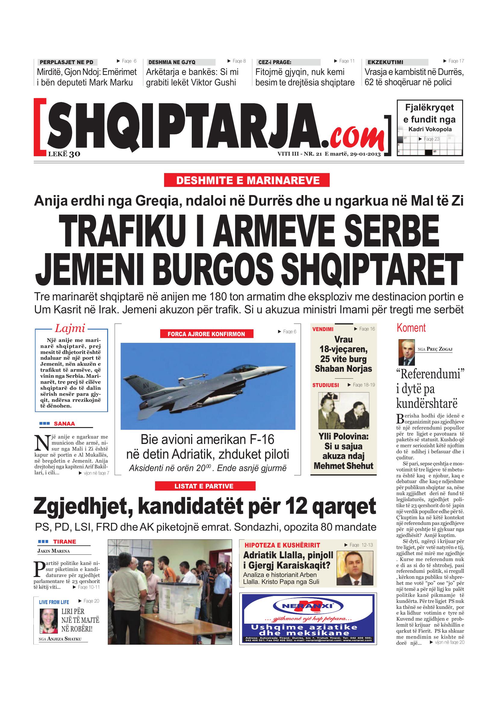 Shqiptarja.com 2013-01-29