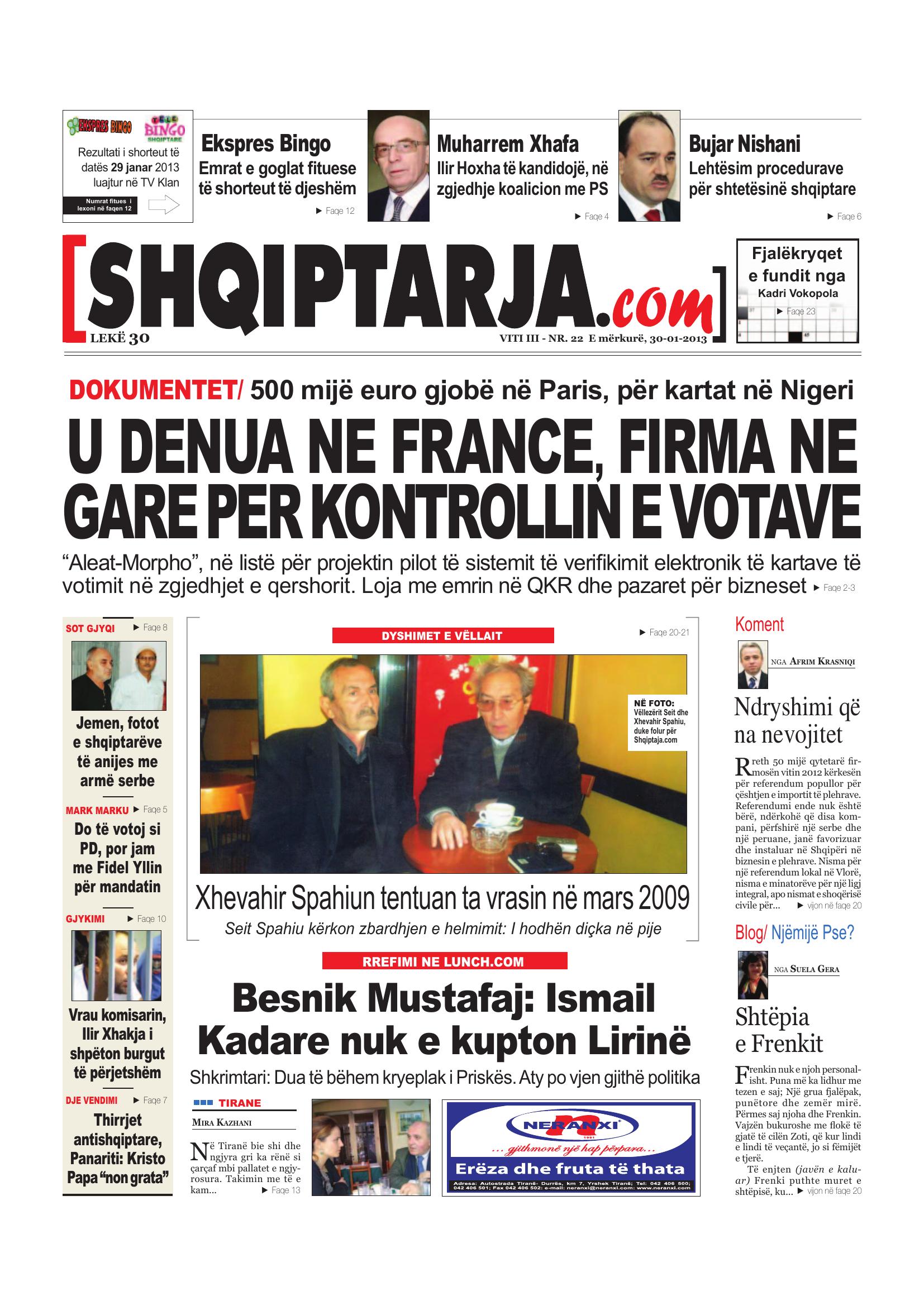 Shqiptarja.com 2013-01-30