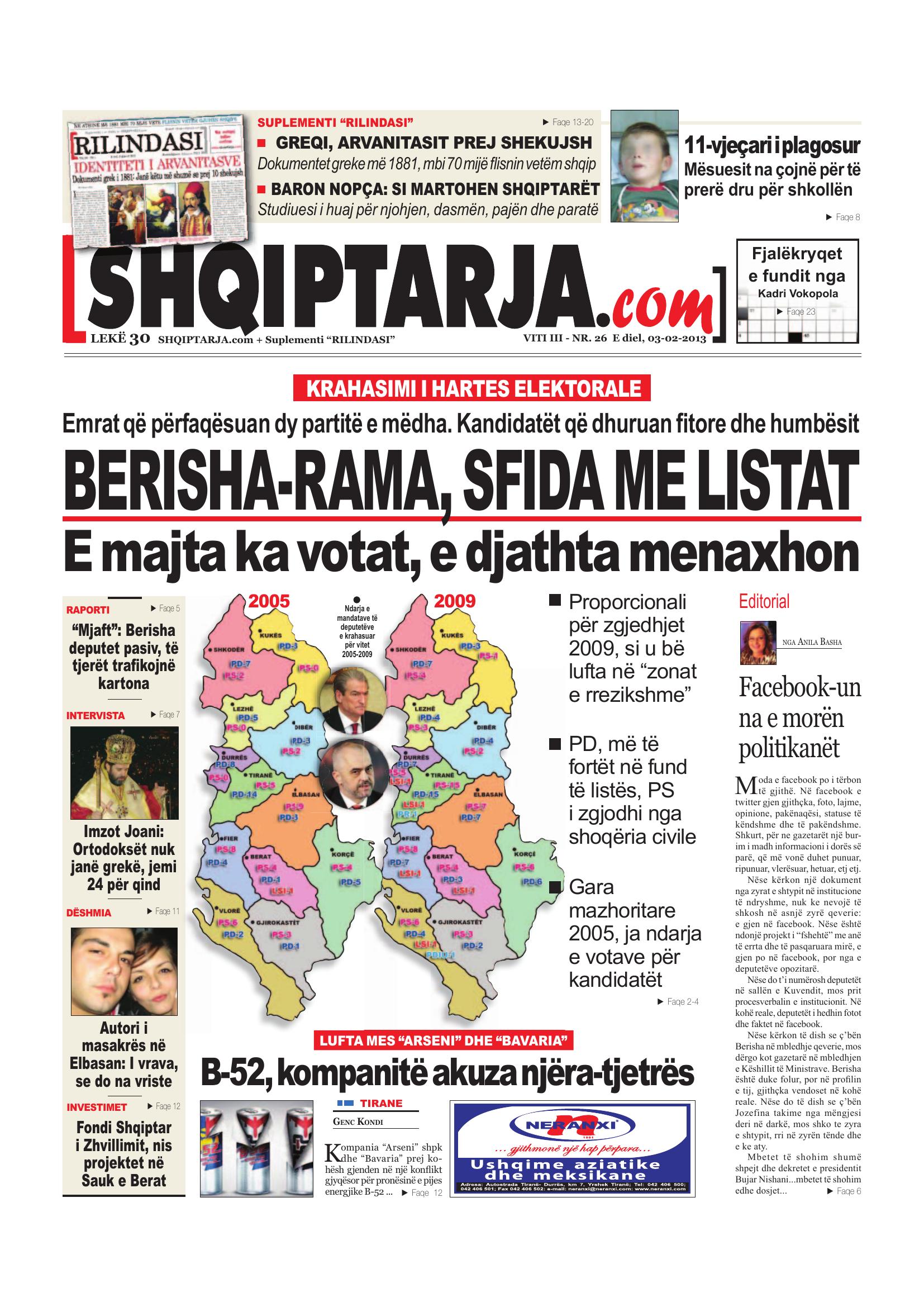 Shqiptarja.com 2013-02-03