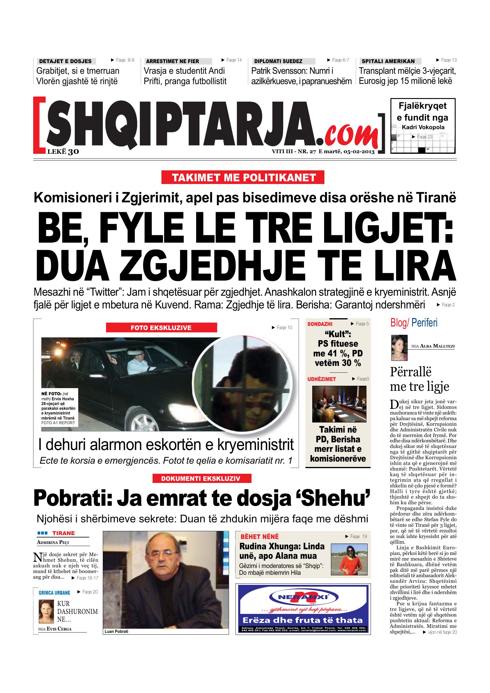 Shqiptarja.com 2013-02-05