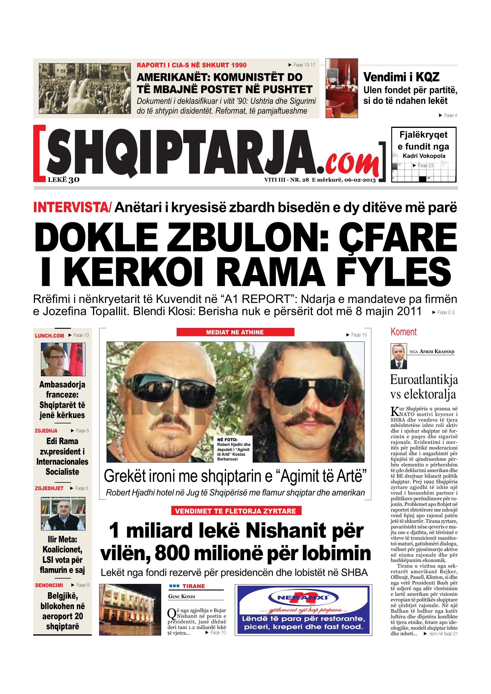 Shqiptarja.com 2013-02-06