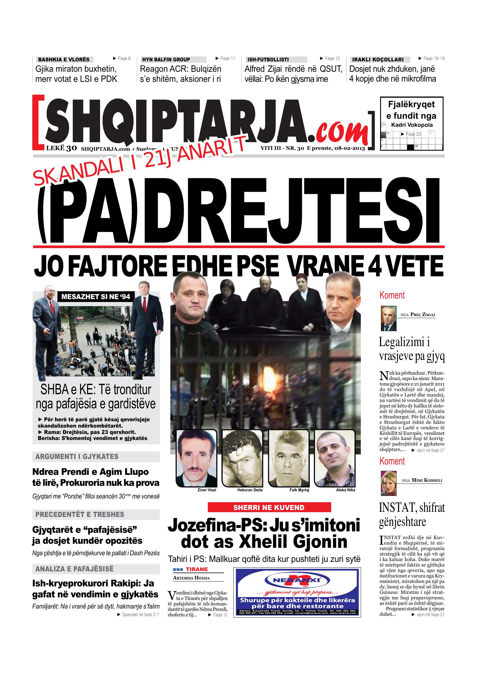 Shqiptarja.com 2013-02-08