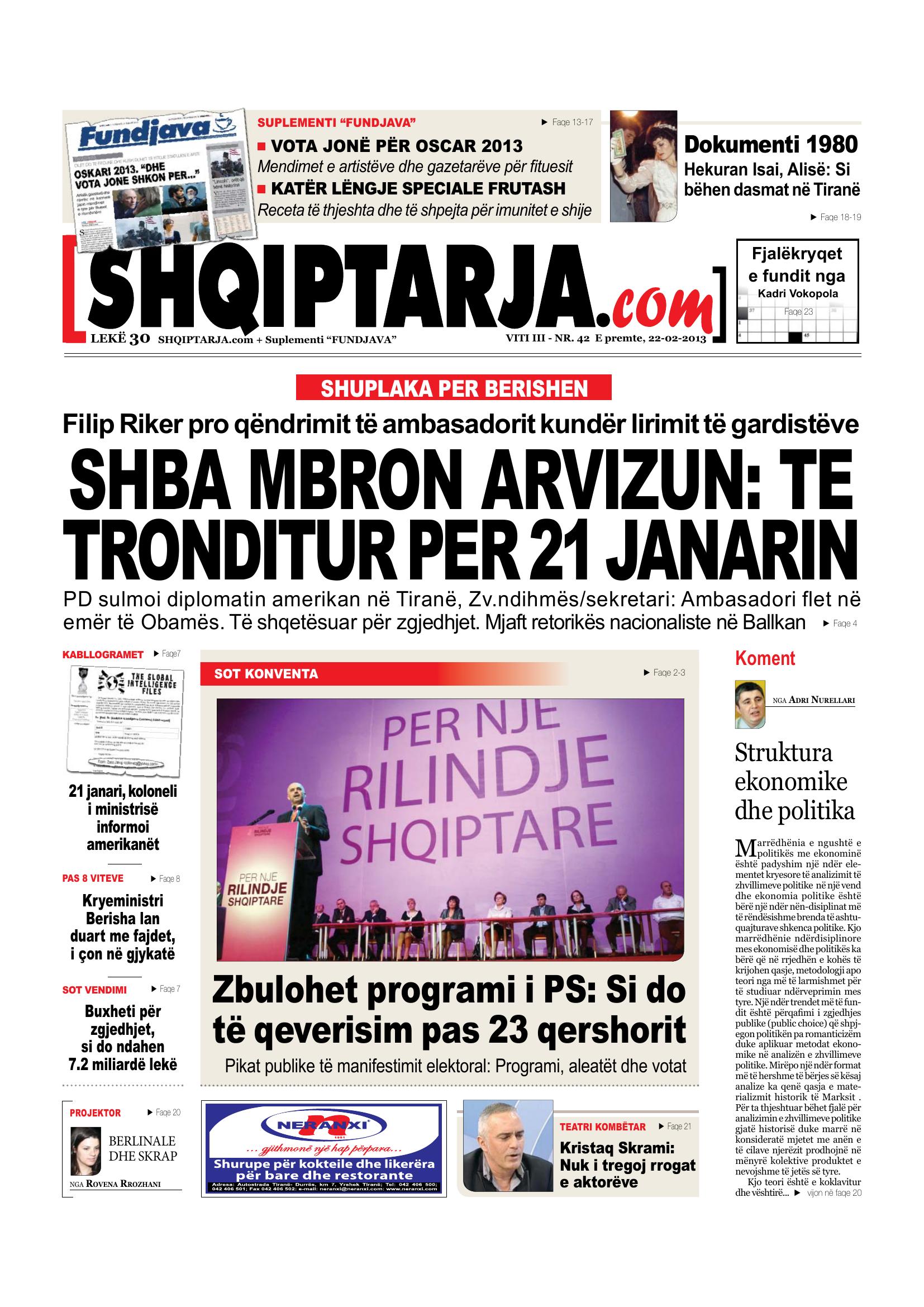 Shqiptarja.com 2013-02-22