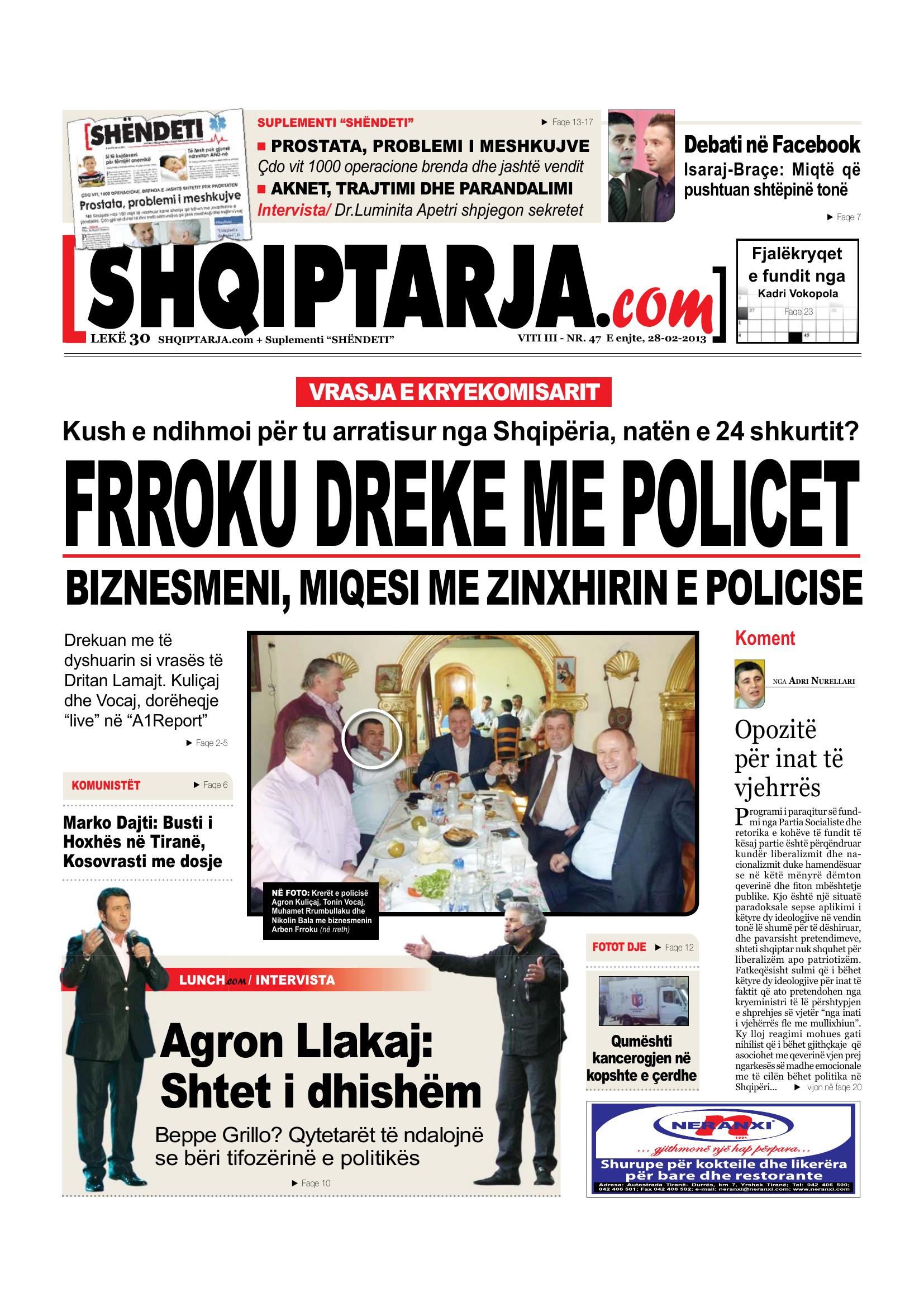 Shqiptarja.com 2013-02-28