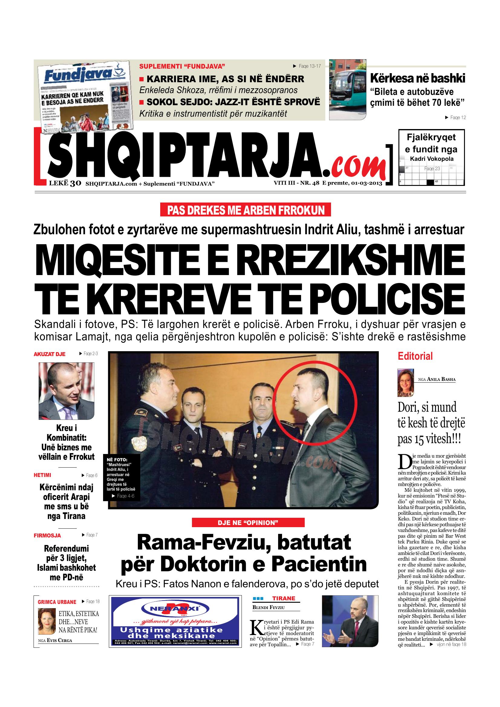 Shqiptarja.com 2013-03-01