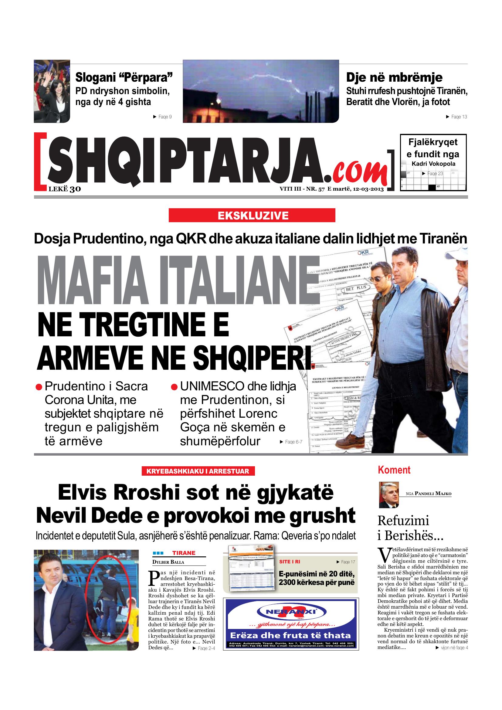 Shqiptarja.com 2013-03-12