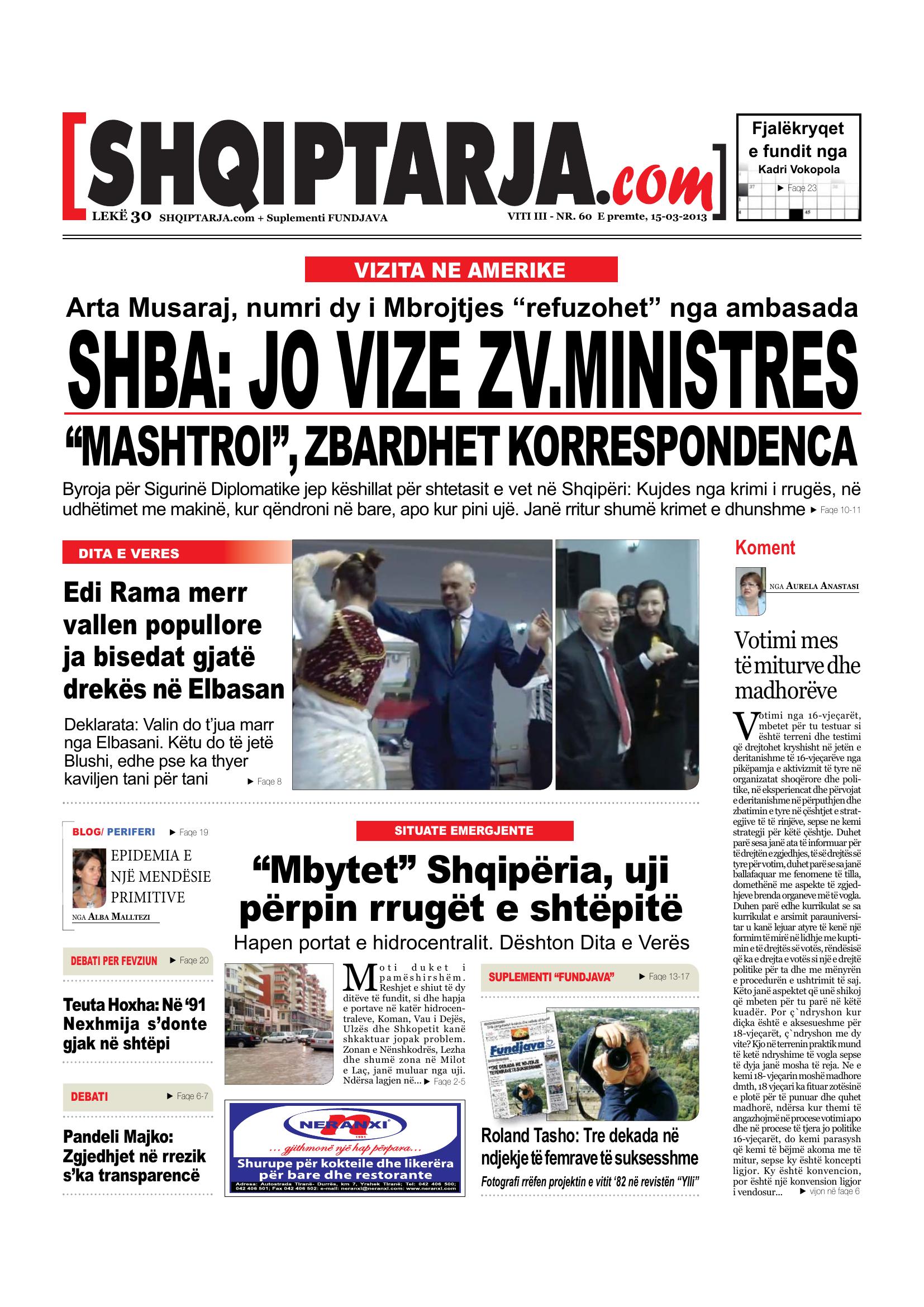 Shqiptarja.com 2013-03-15