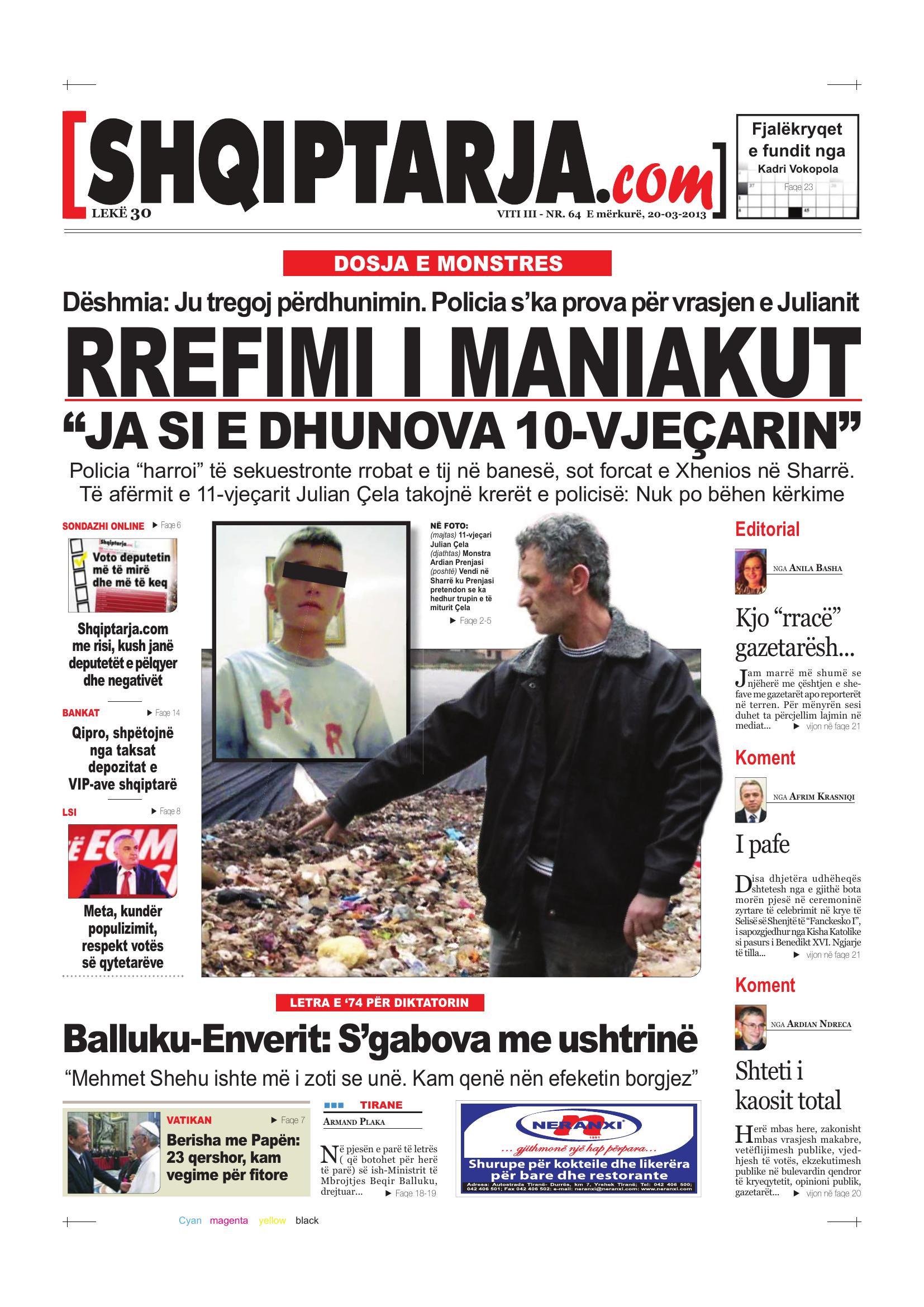Shqiptarja.com 2013-03-20