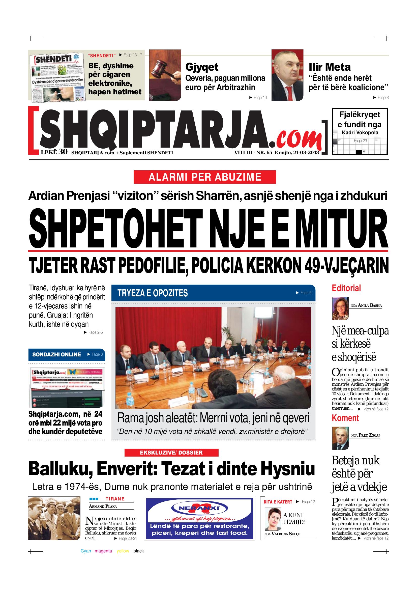 Shqiptarja.com 2013-03-21