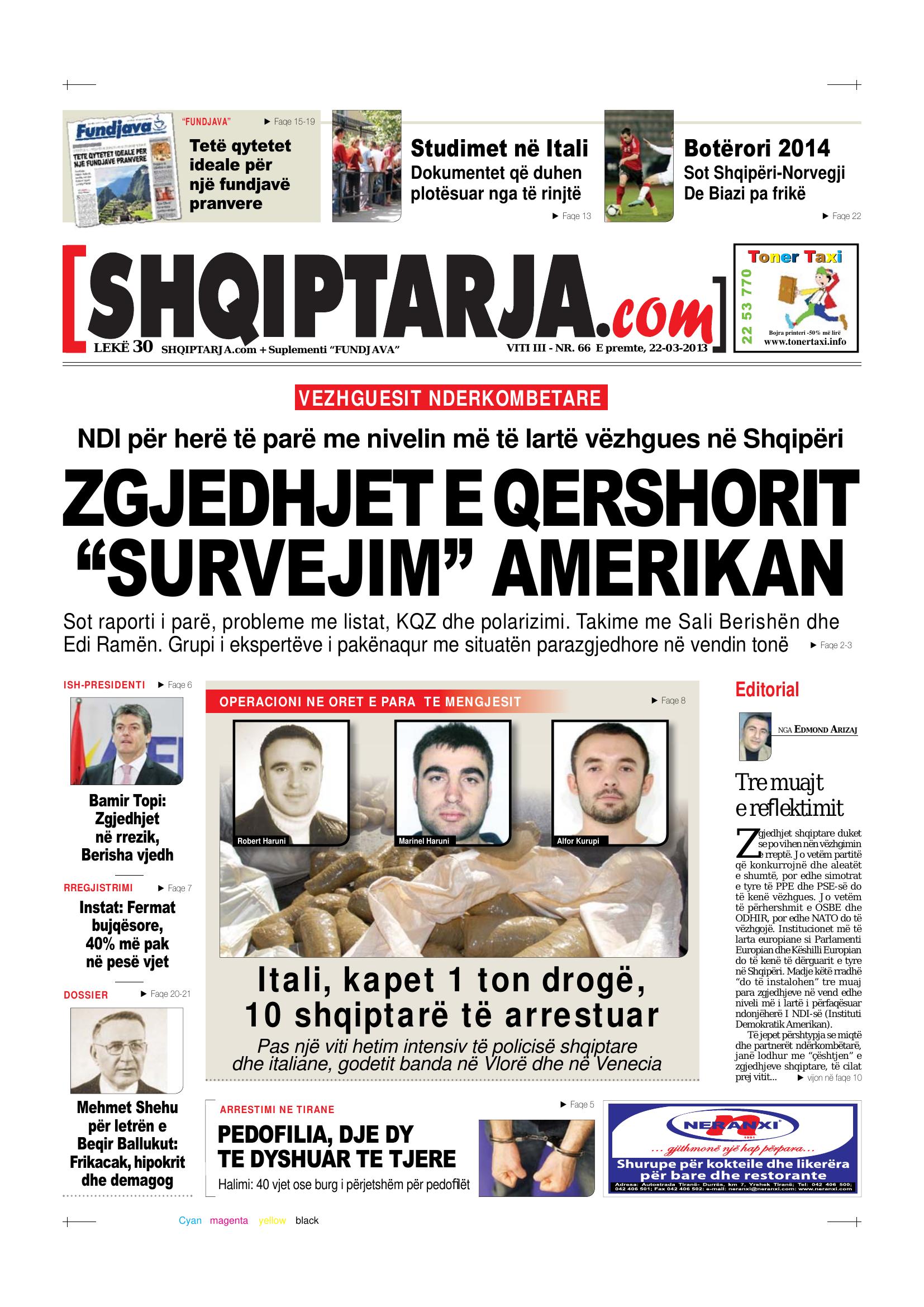 Shqiptarja.com 2013-03-22