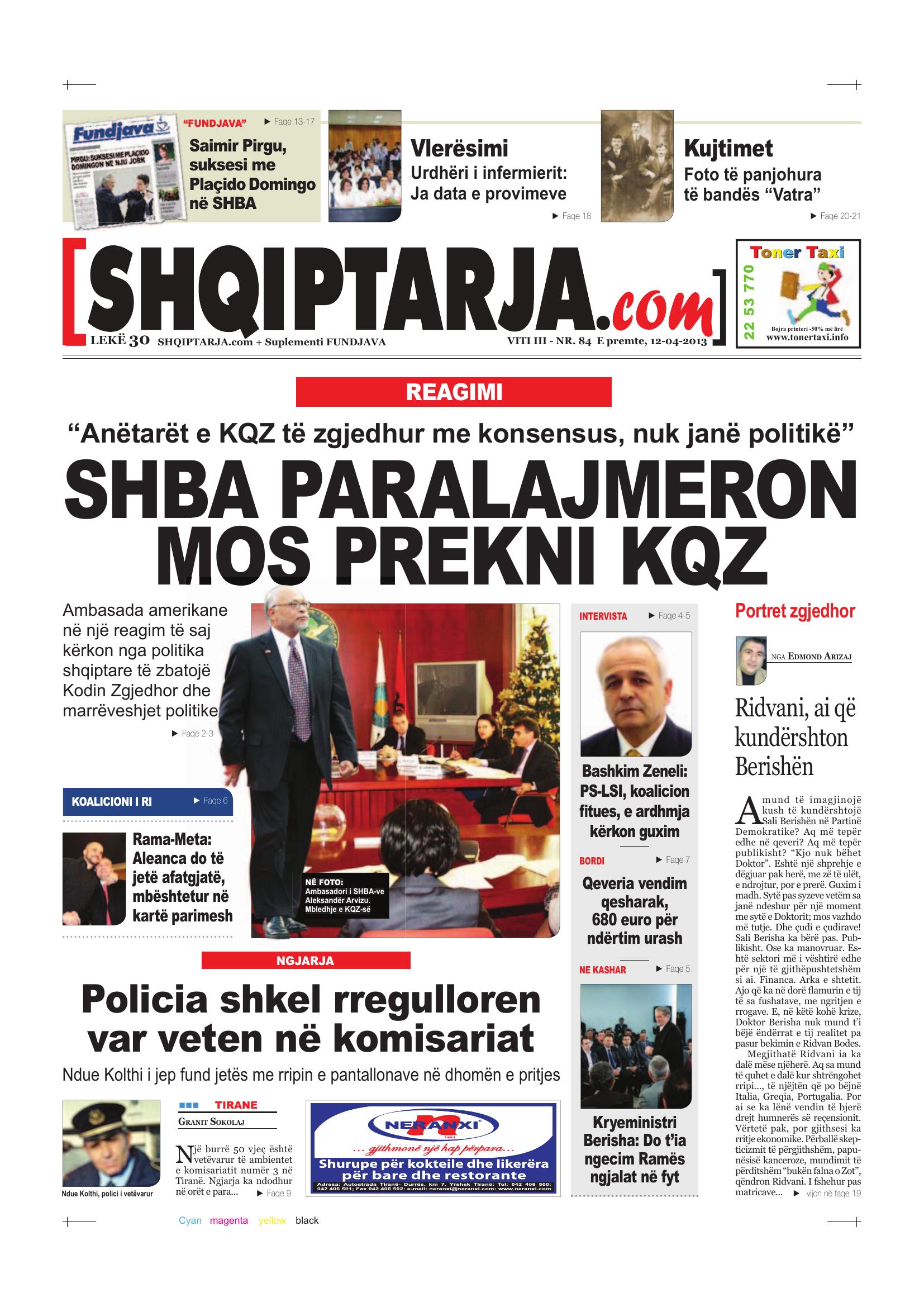 Shqiptarja.com 2013-04-12