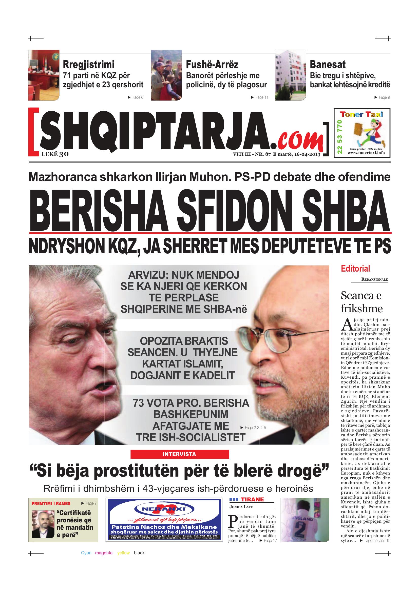 Shqiptarja.com 2013-04-16