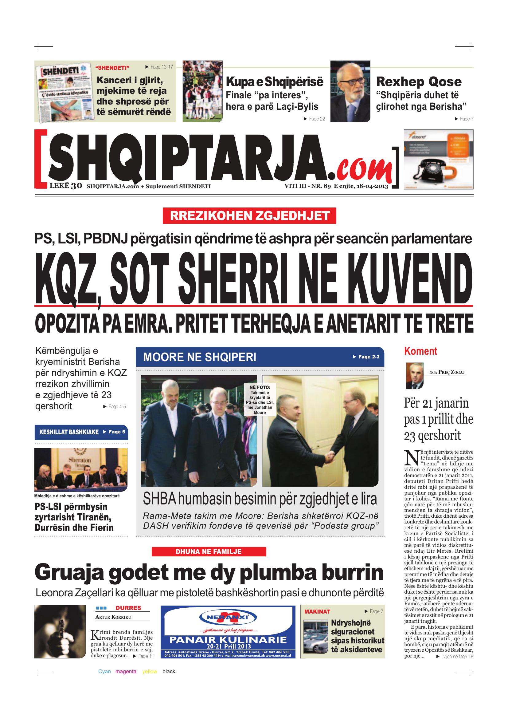Shqiptarja.com 2013-04-18