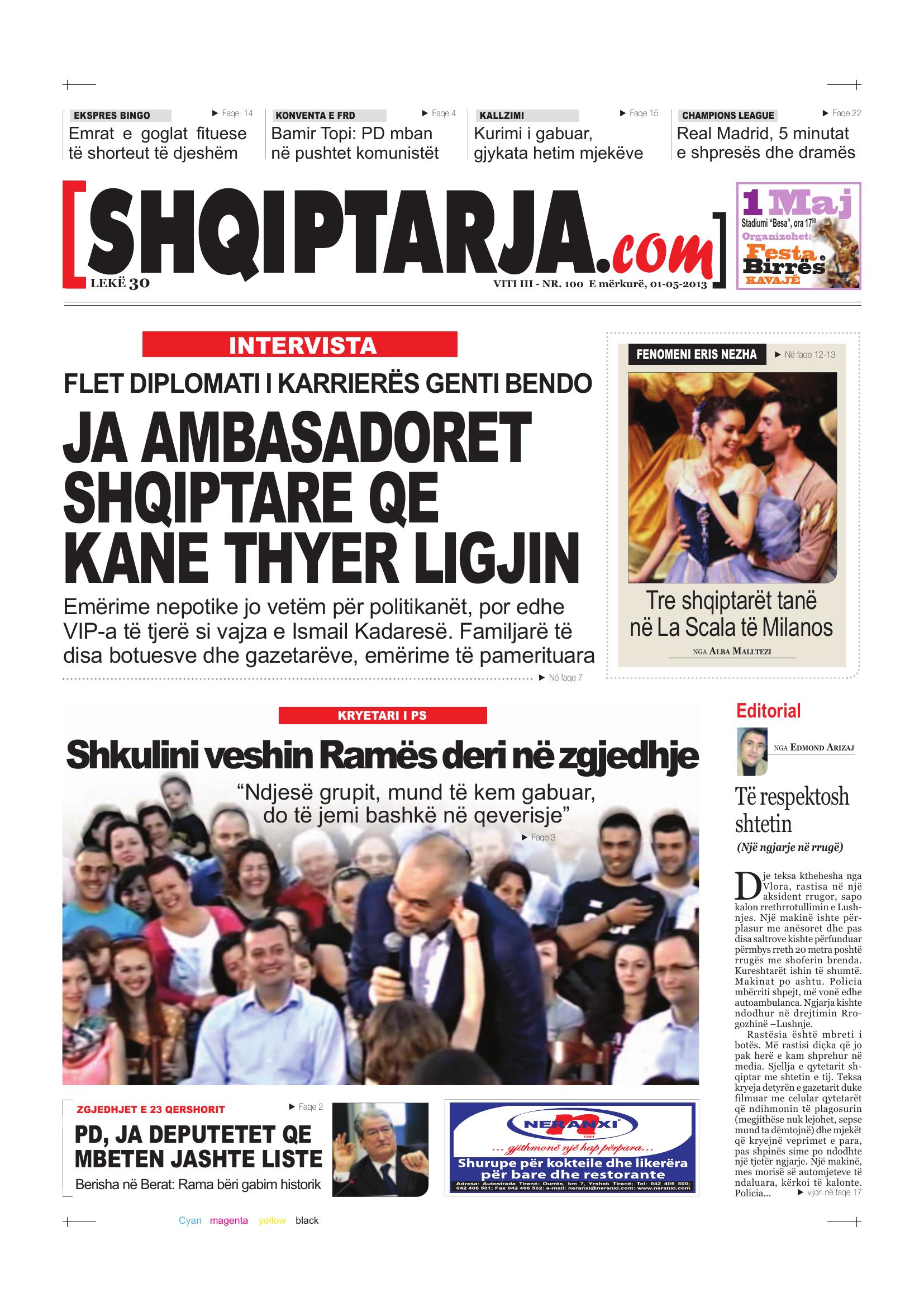 Shqiptarja.com 2013-05-01
