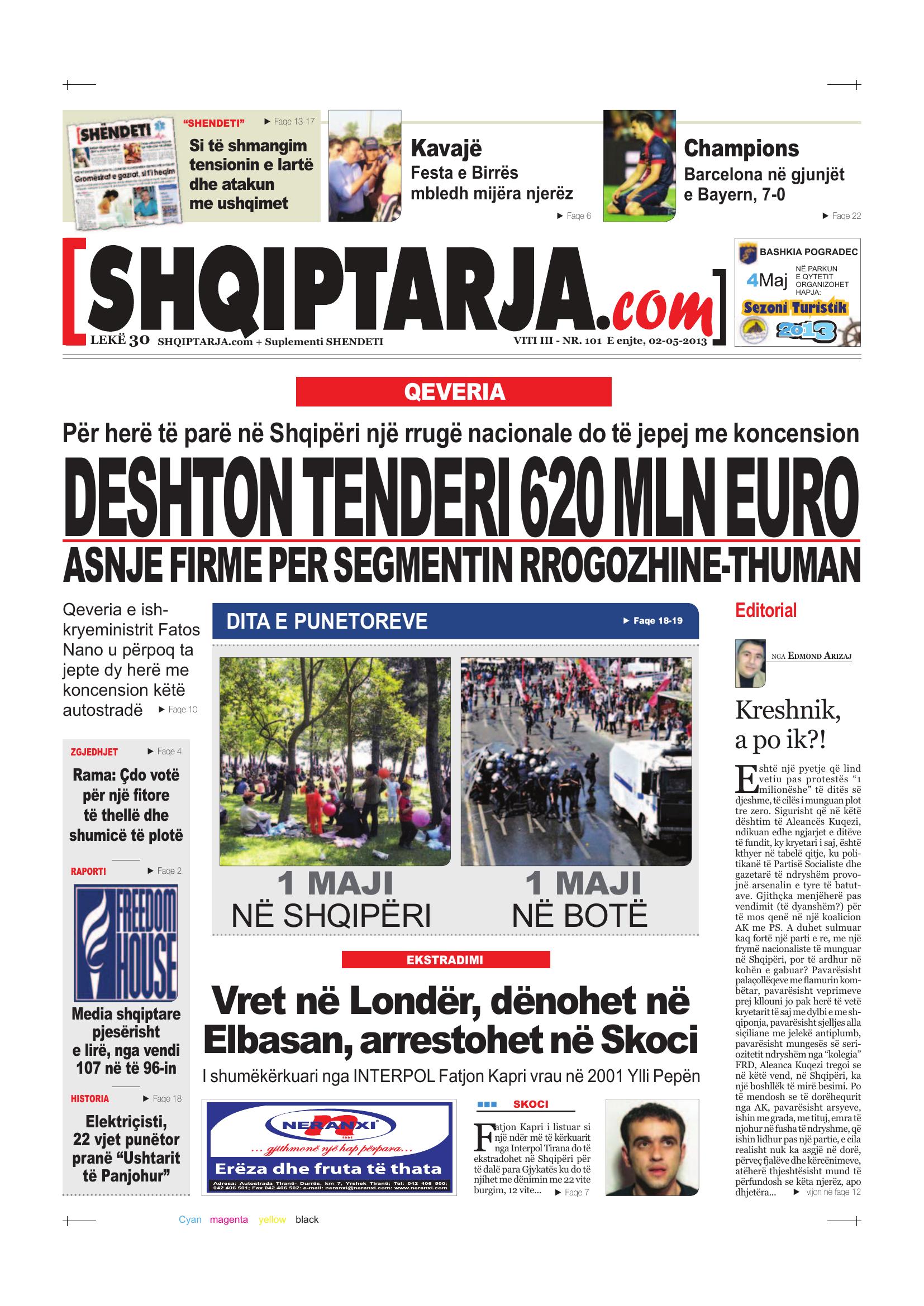 Shqiptarja.com 2013-05-02