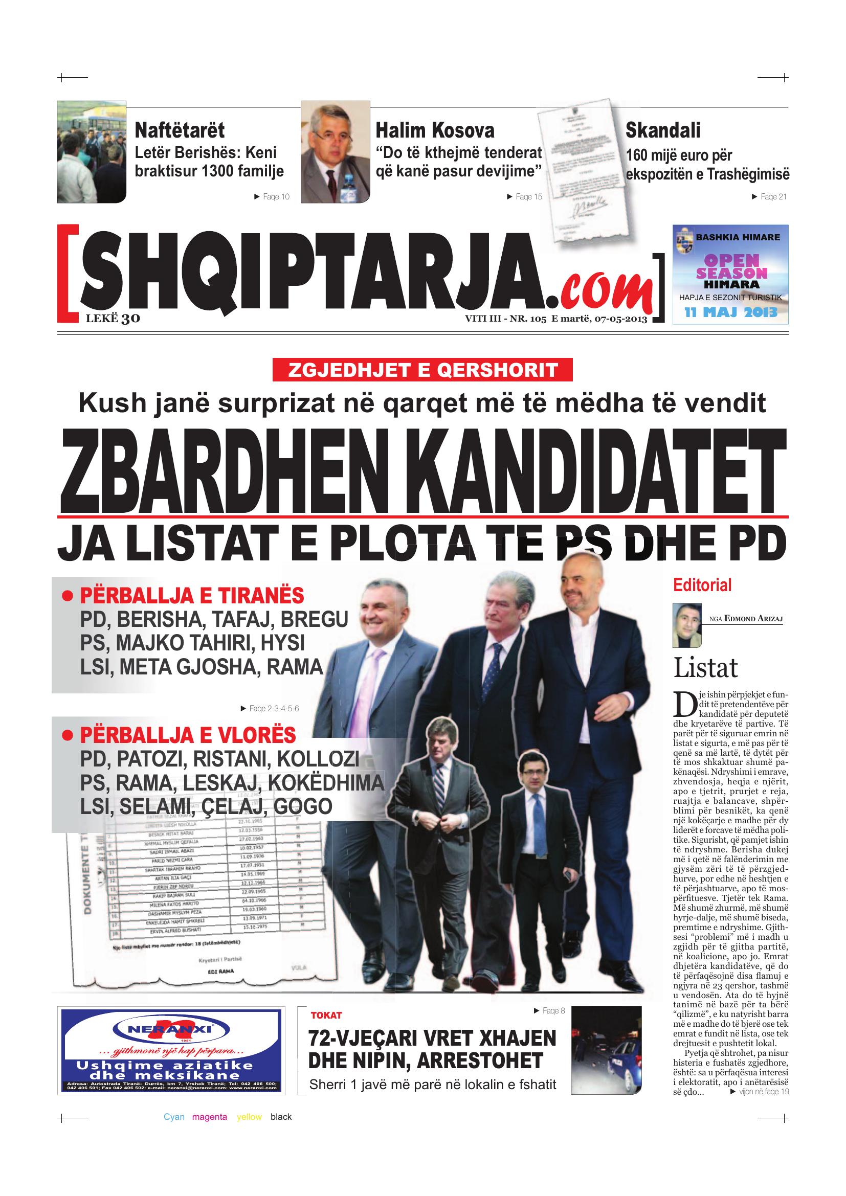 Shqiptarja.com 2013-05-07