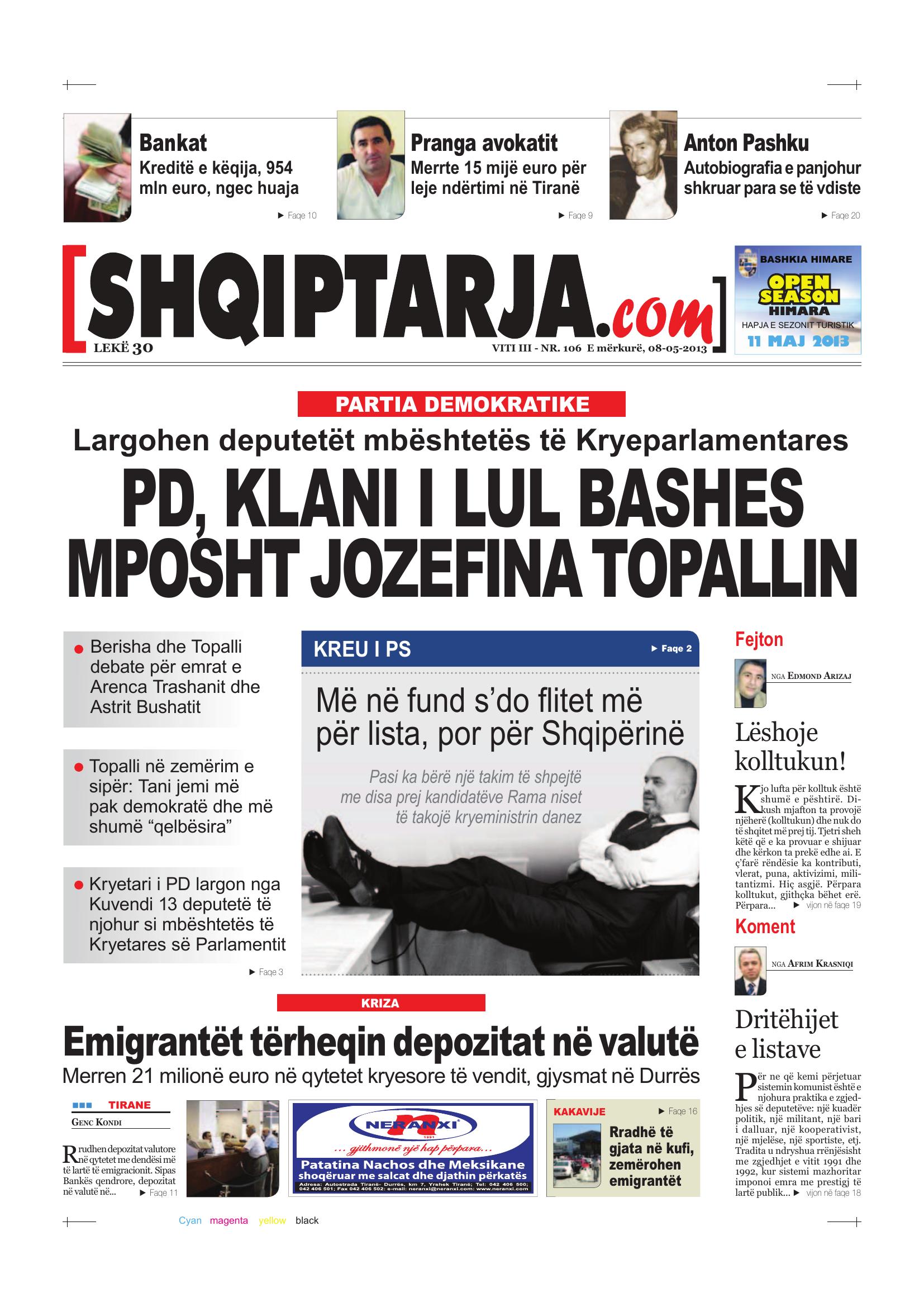Shqiptarja.com 2013-05-08