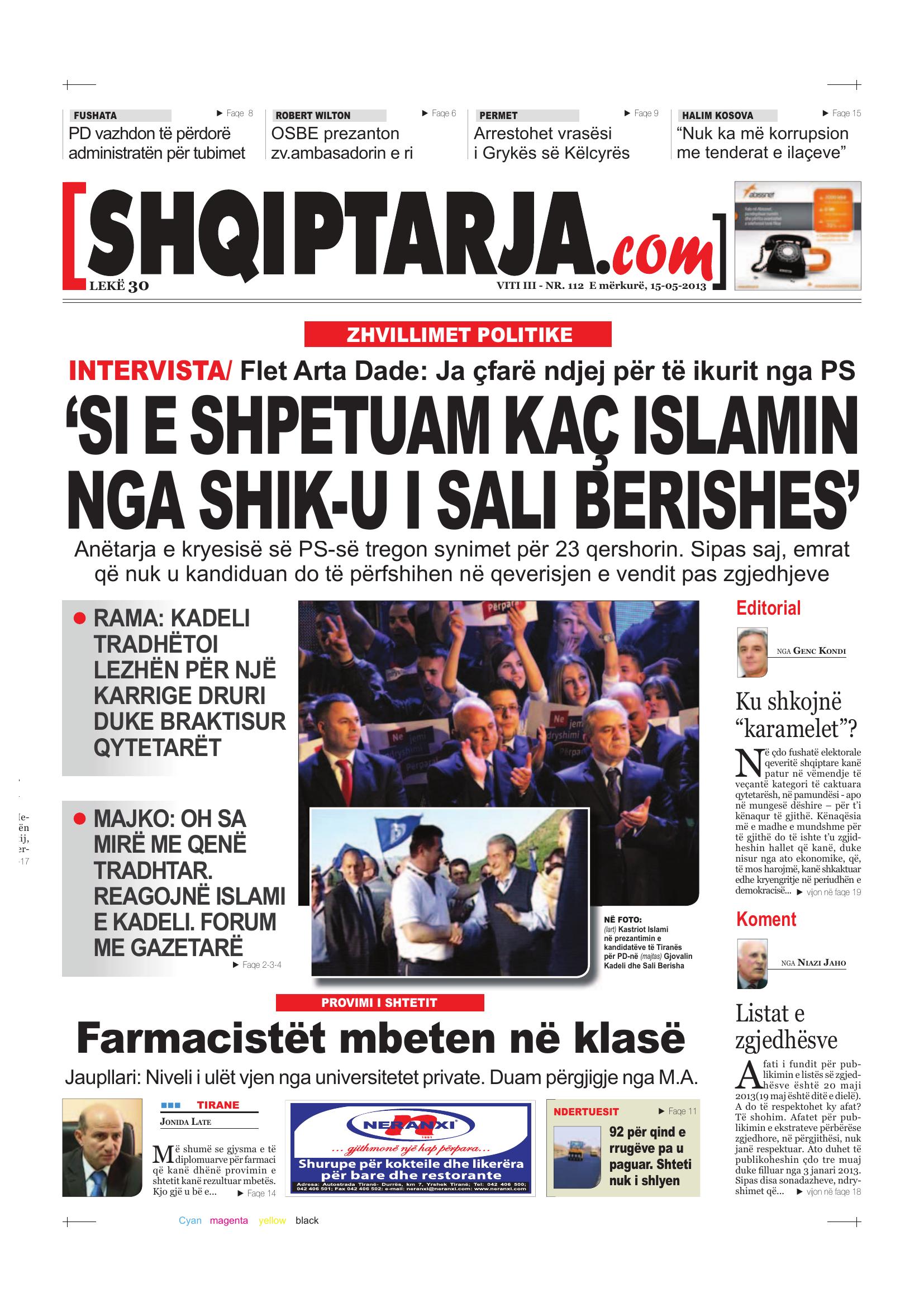 Shqiptarja.com 2013-05-15