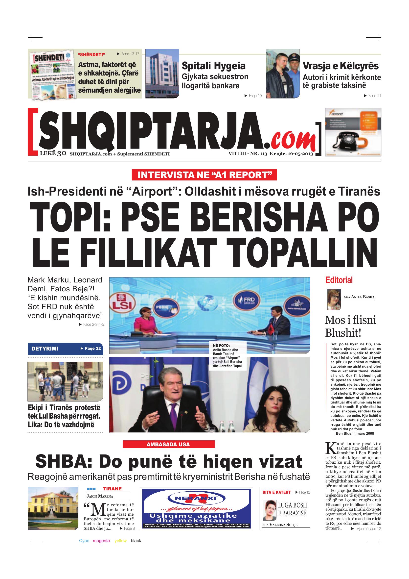 Shqiptarja.com 2013-05-16