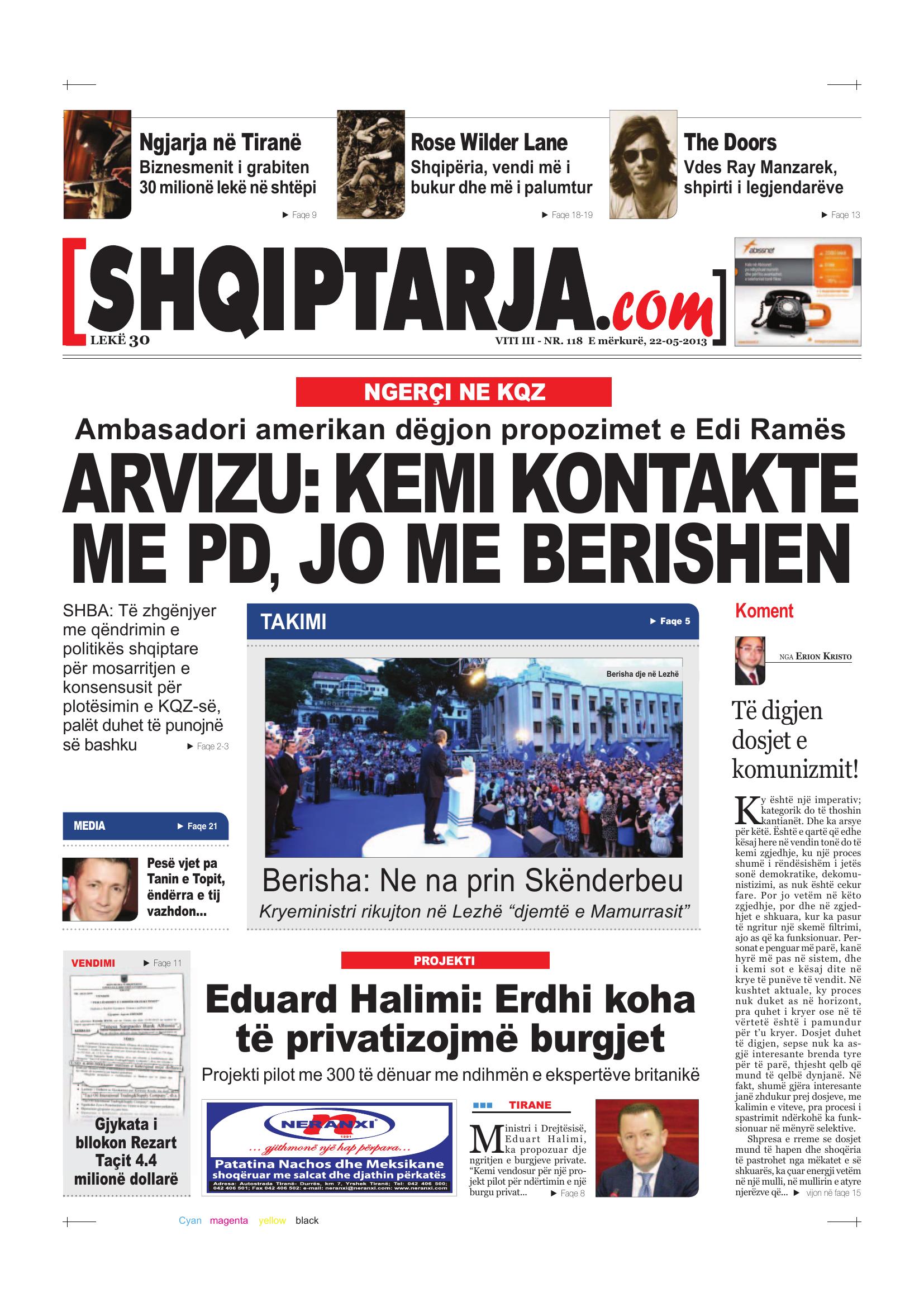 Shqiptarja.com 2013-05-22