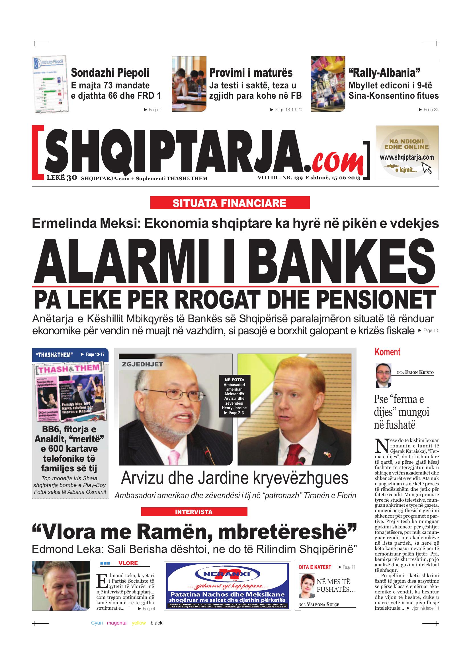 Shqiptarja.com 2013-06-15