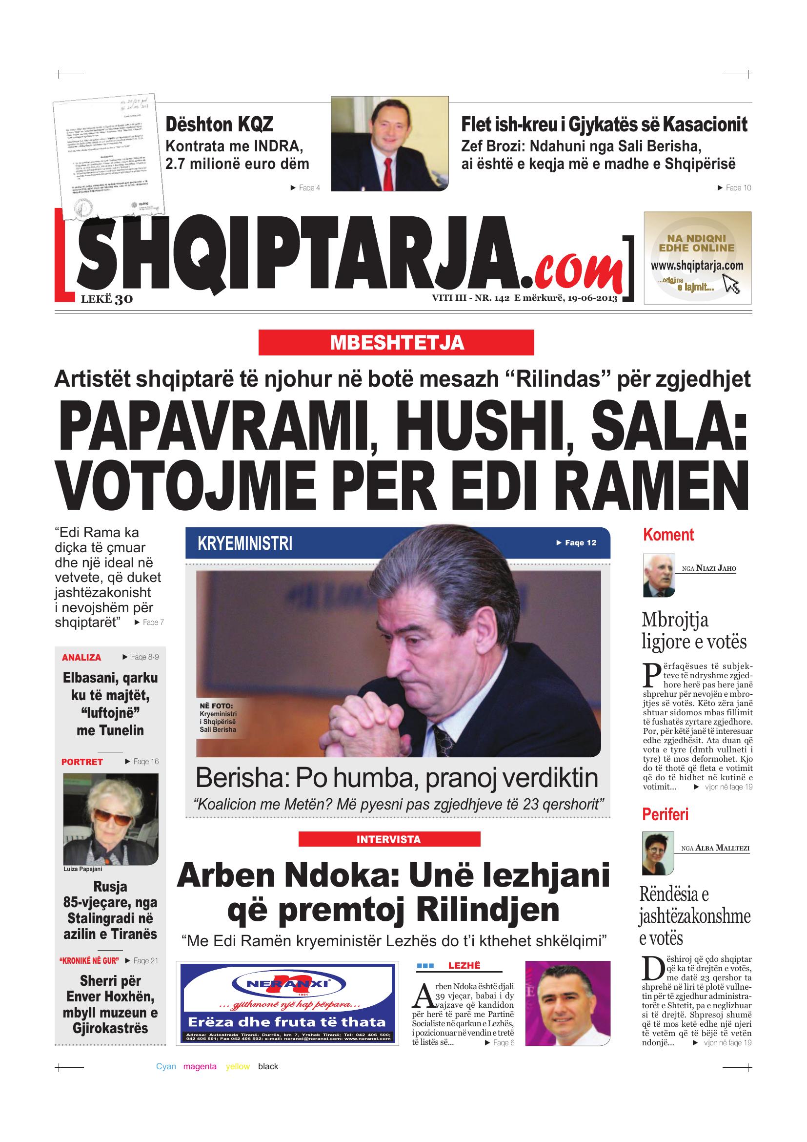 Shqiptarja.com 2013-06-19