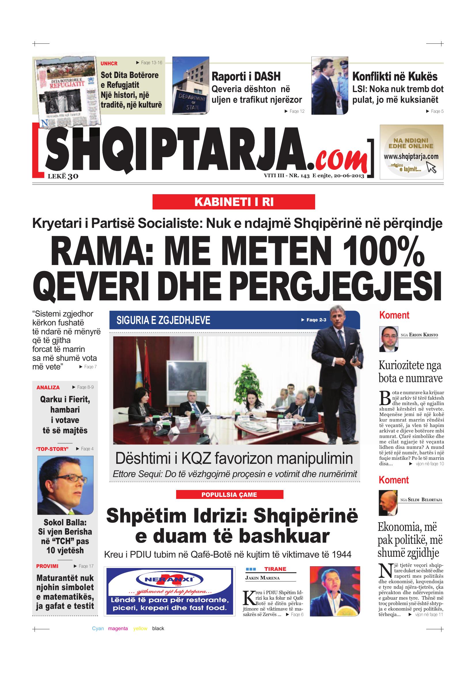 Shqiptarja.com 2013-06-20