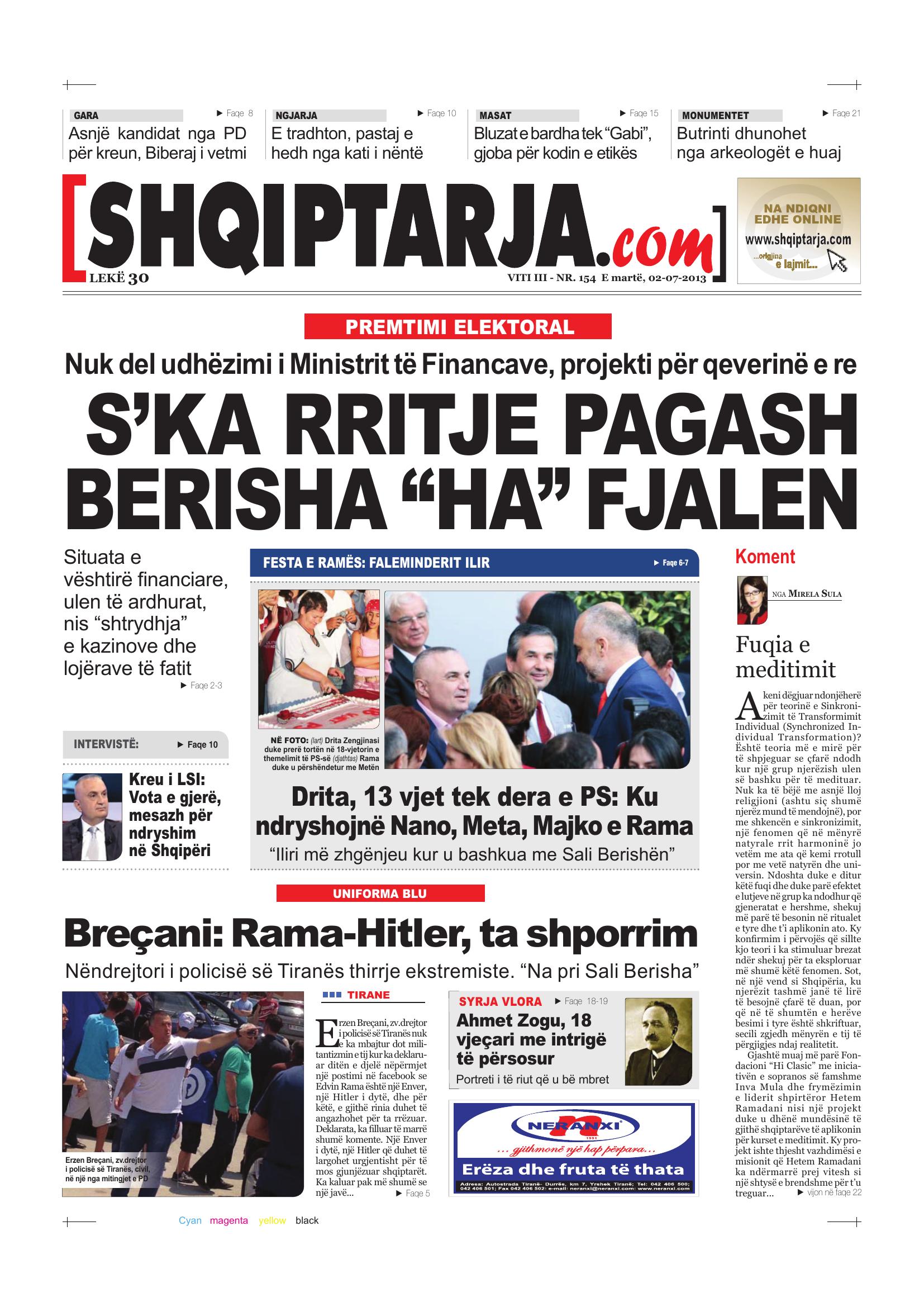 Shqiptarja.com 2013-07-02