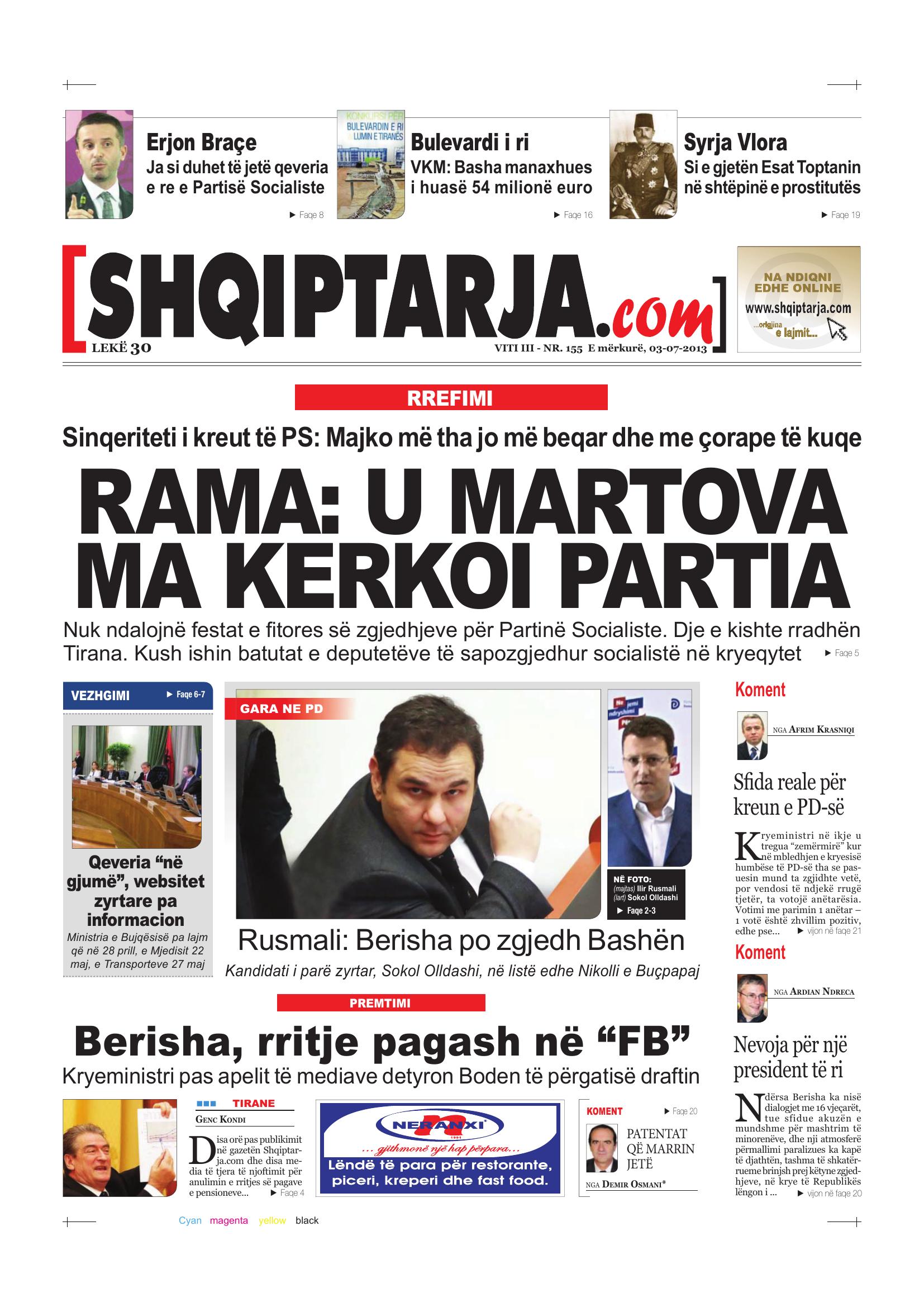 Shqiptarja.com 2013-07-03