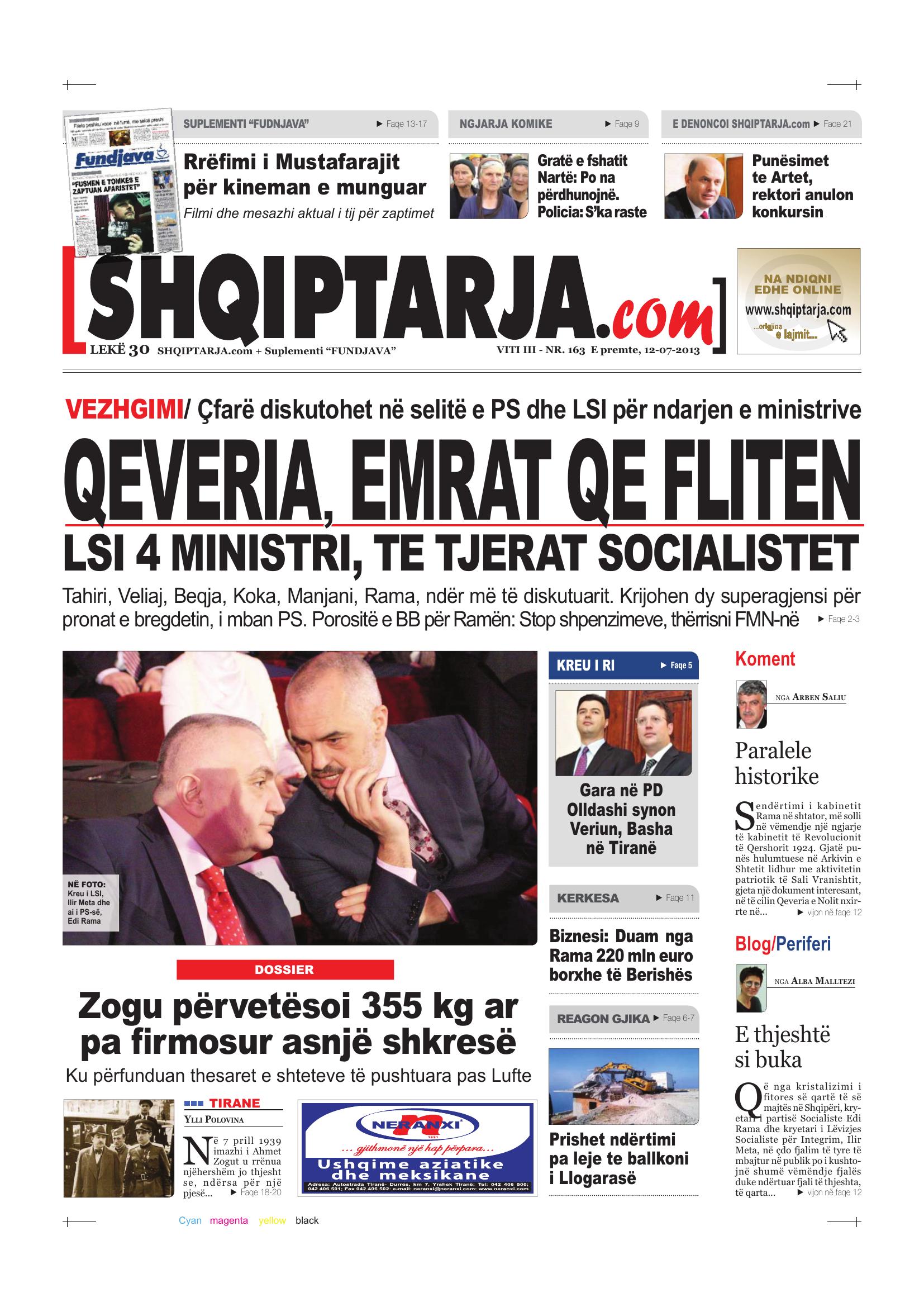 Shqiptarja.com 2013-07-12