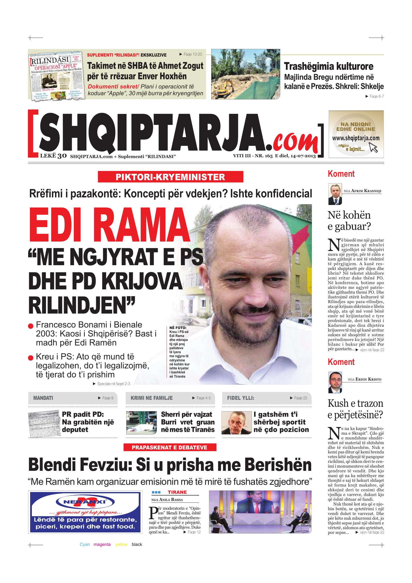 Shqiptarja.com 2013-07-14